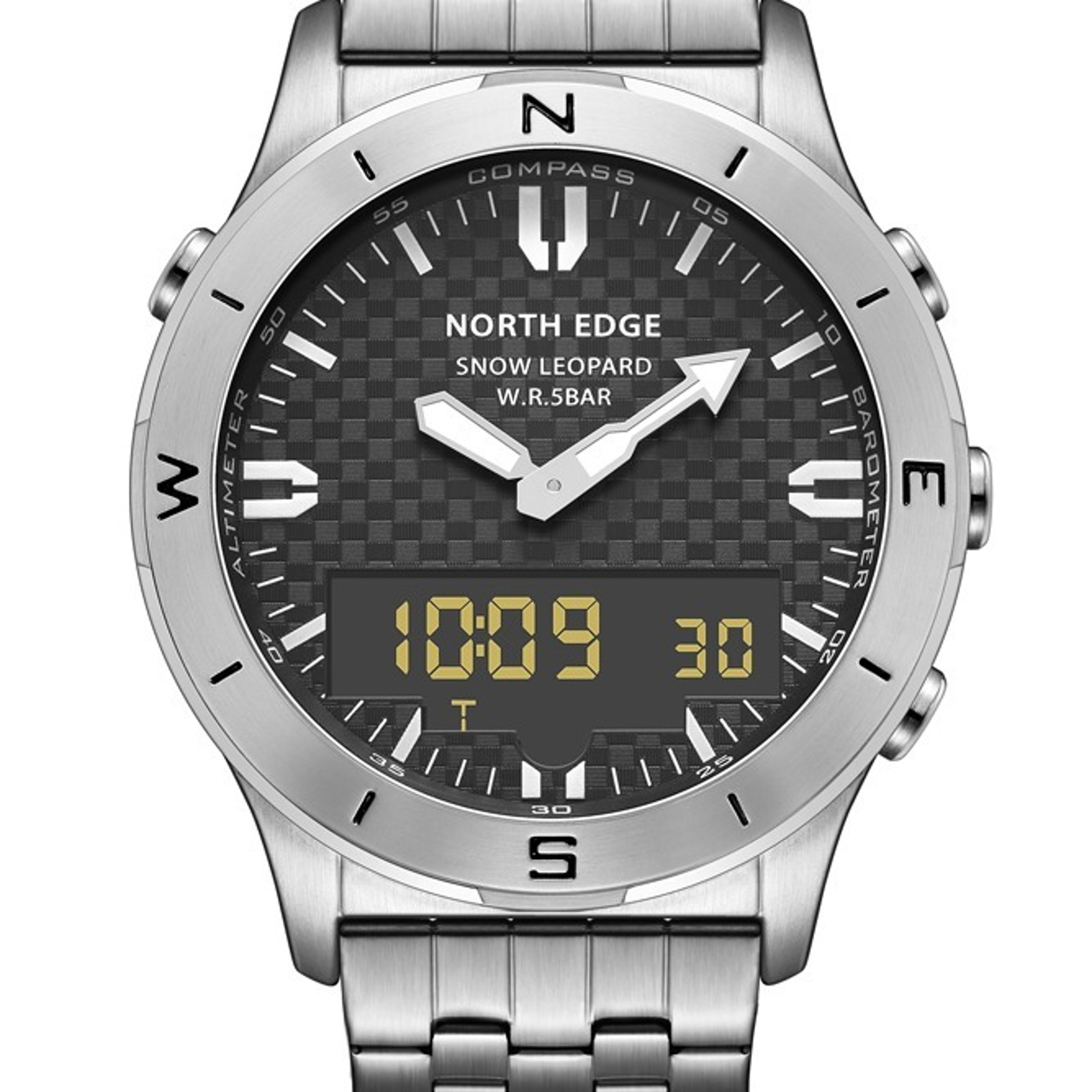 adventure waterproof digital sports watch with altimeter barometer compass