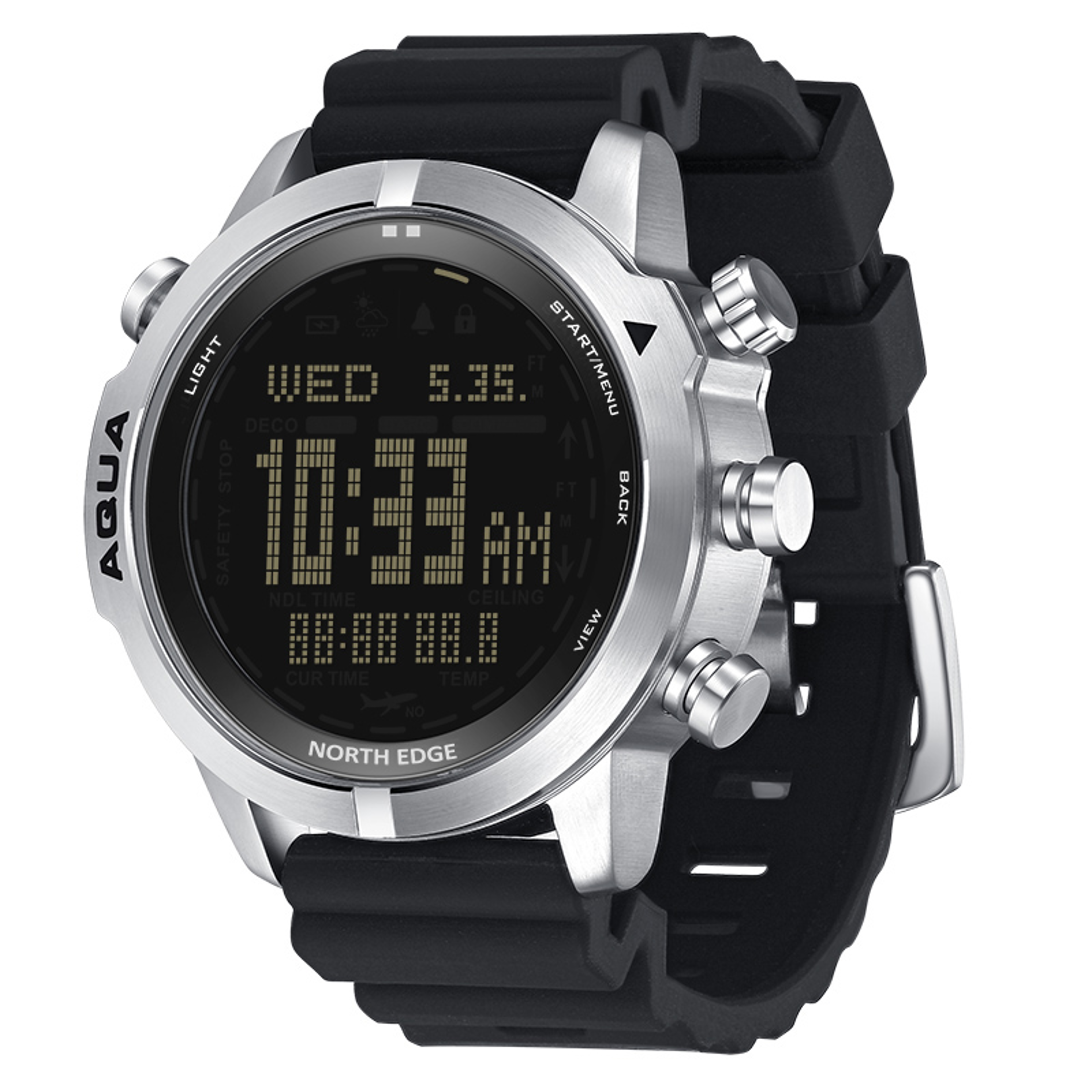 professional dive computer watch with ndl compass altimeter and barometer