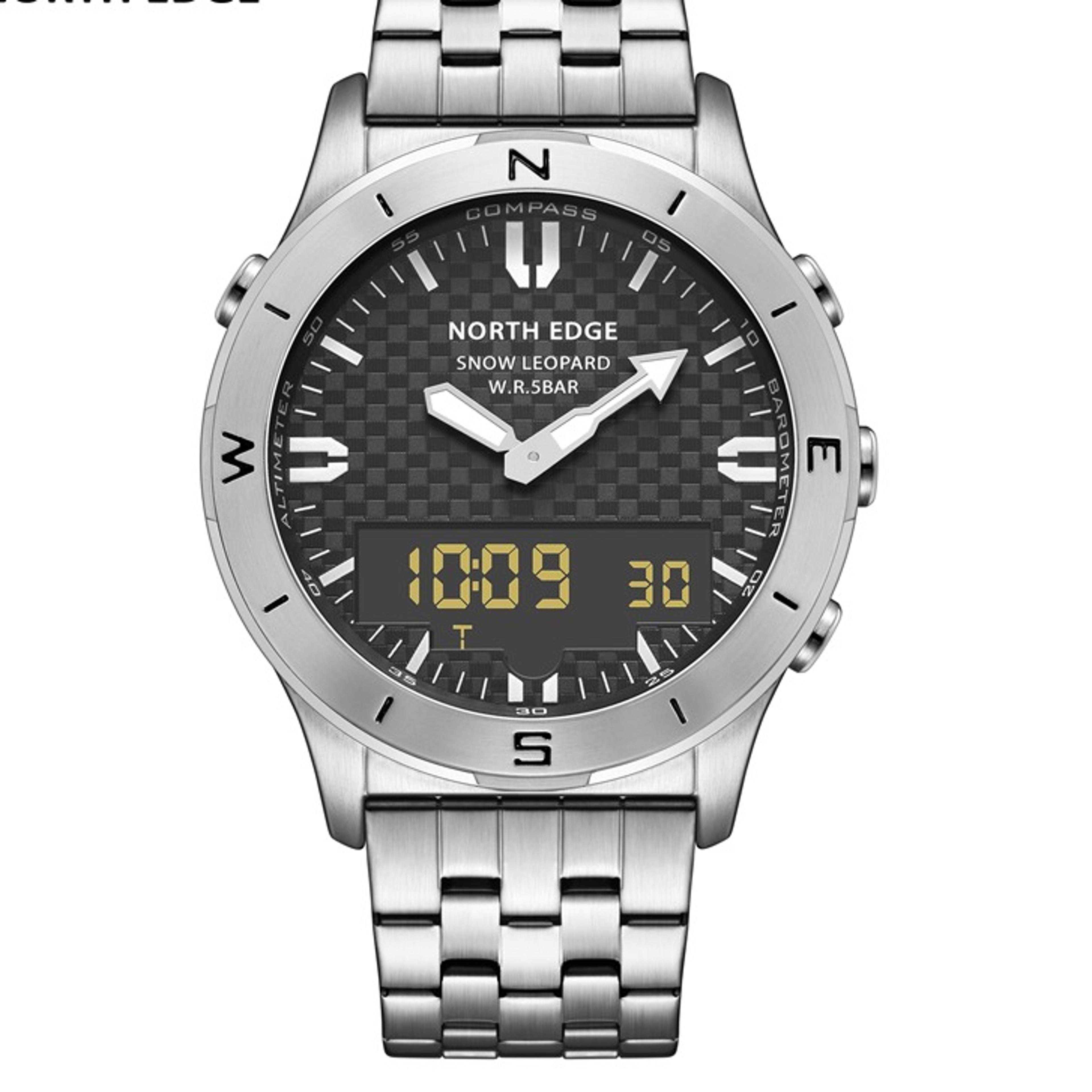 men's outdoor digital sports watch with altimeter barometer compass and 50m water resistance