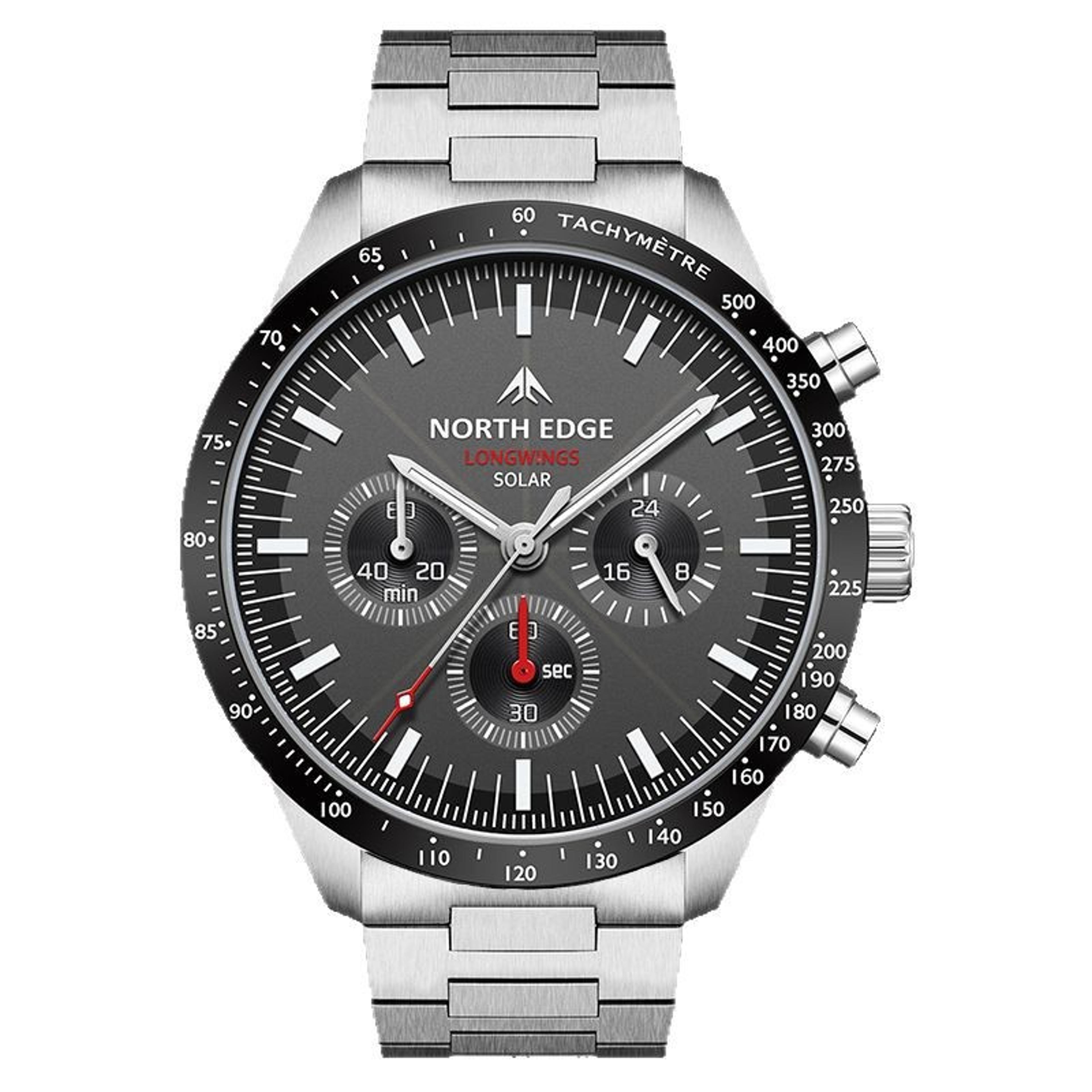 solar rechargeable quartz watch waterproof analog everyday timepiece