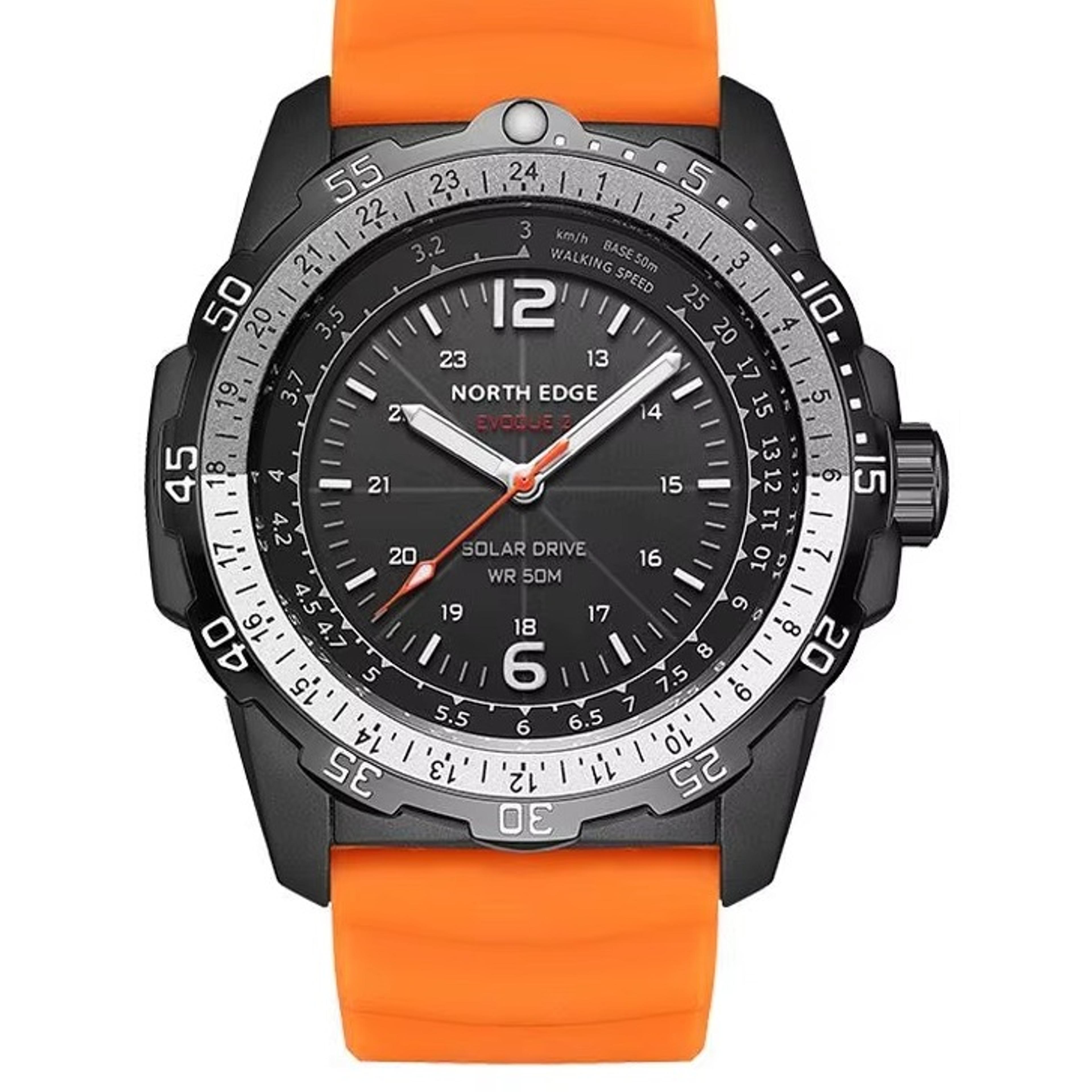 solar powered military watch for men 50m water resistant luminous outdoor sport wristwatch