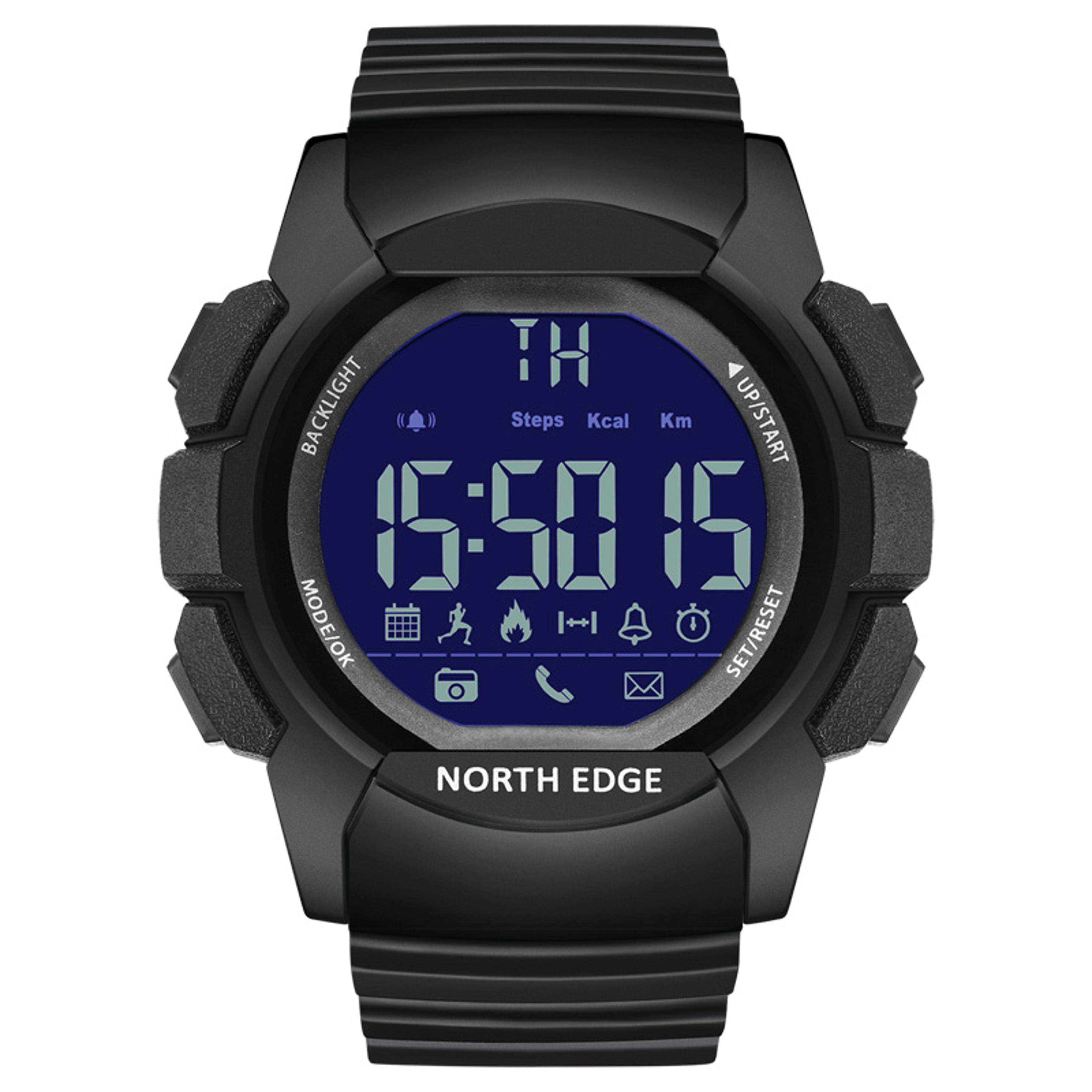 waterproof military digital sports watch with bluetooth activity tracking