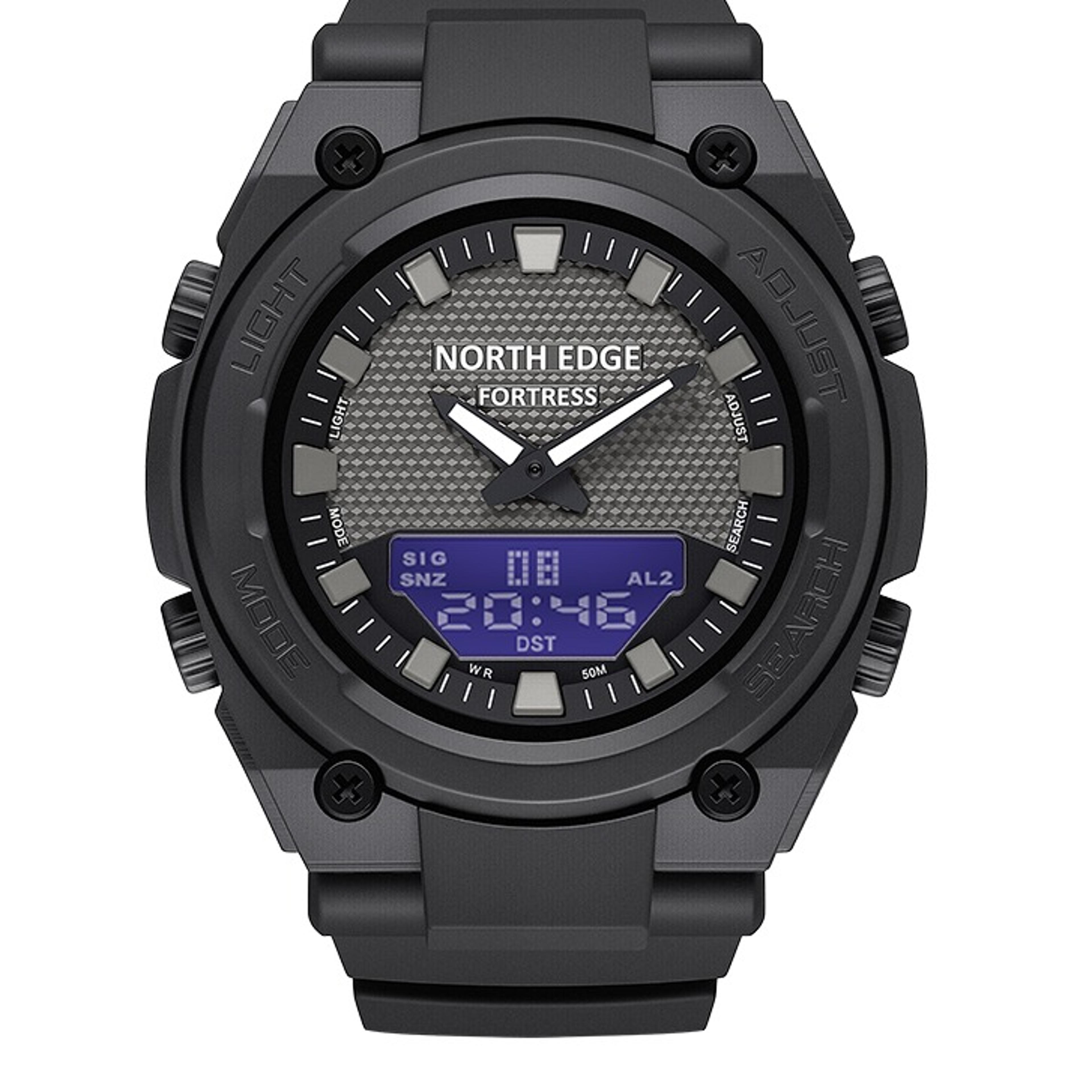 men's military digital watch waterproof outdoor sports watch with world time
