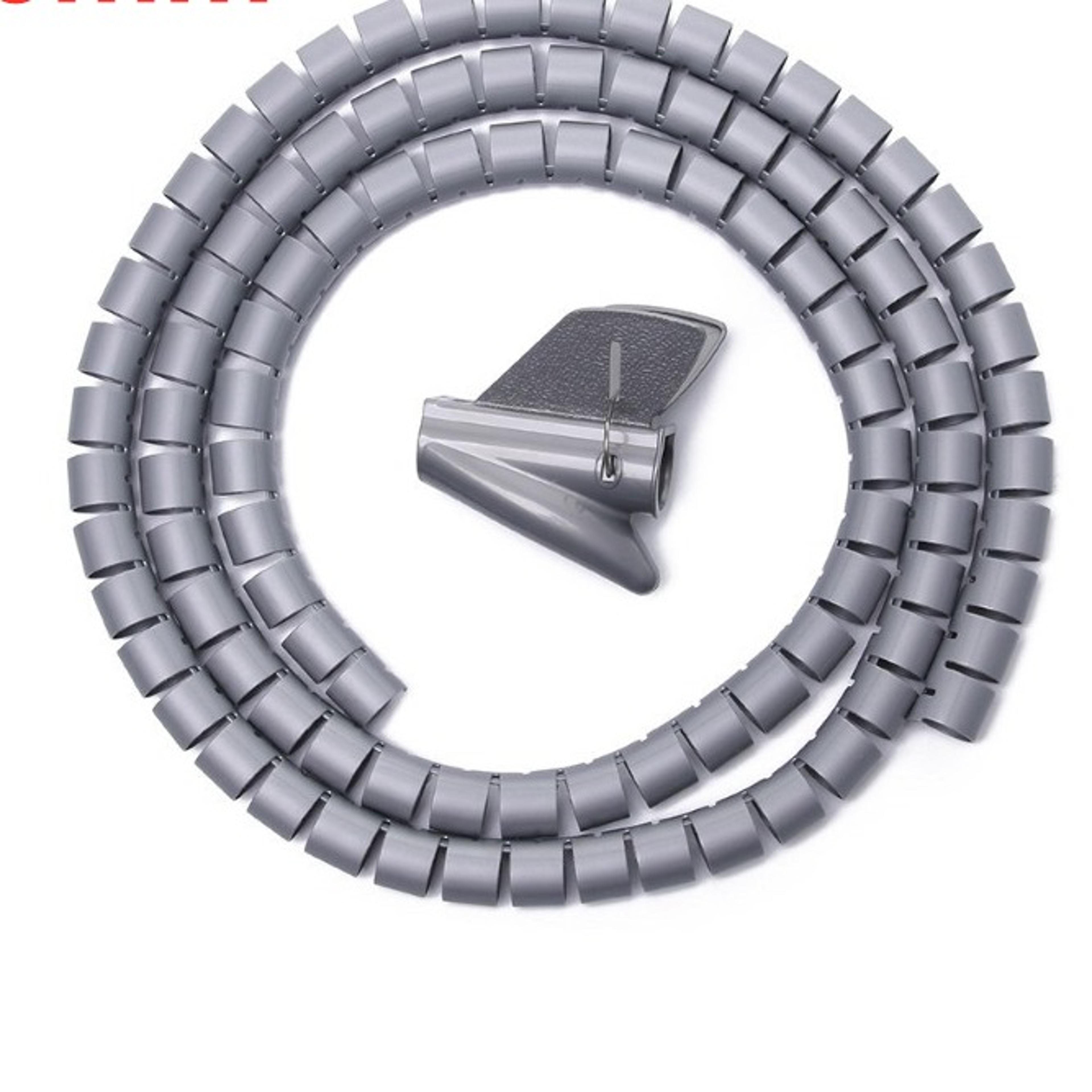 2m flexible spiral cable organizer cord protector for clean wire management