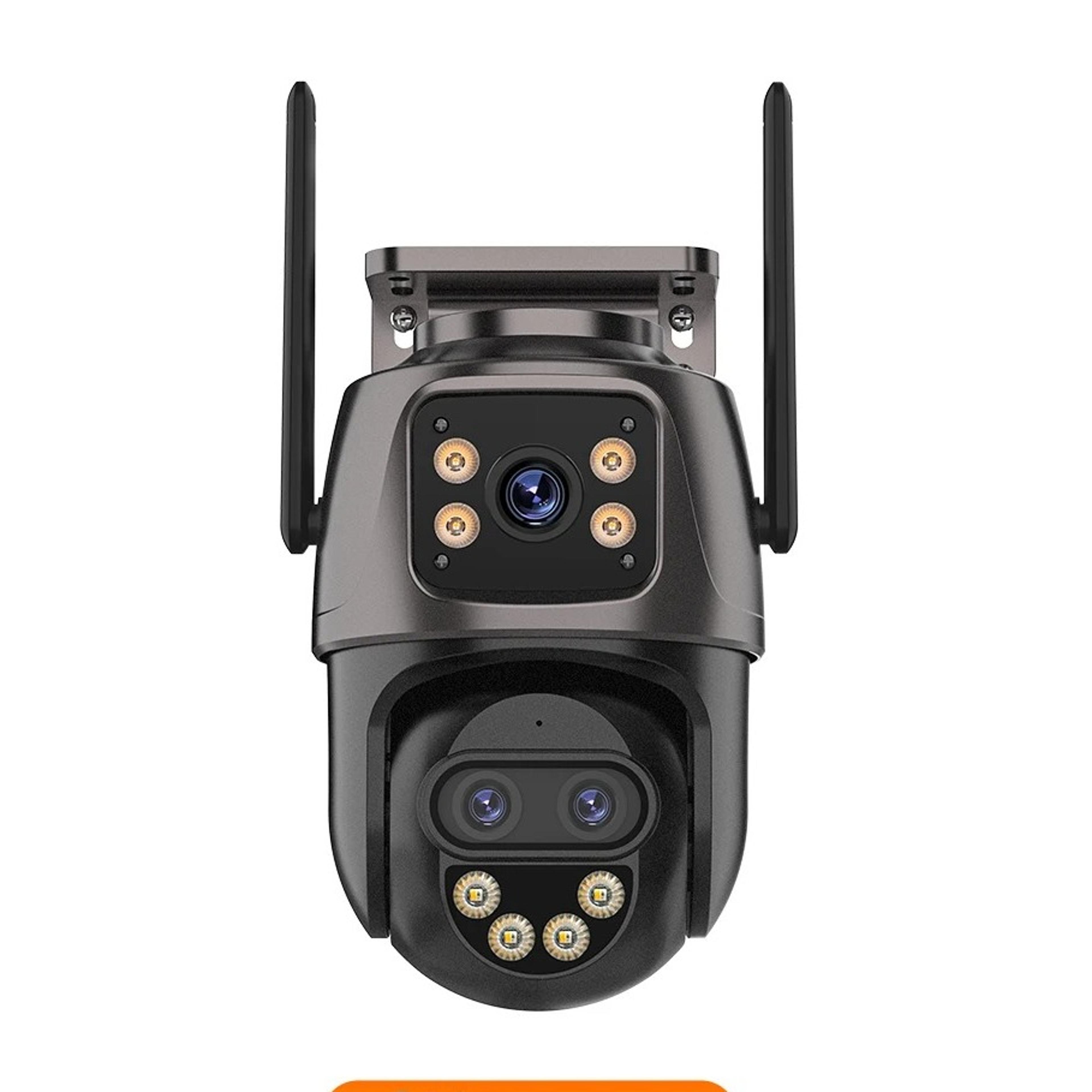 9mp triple lens outdoor security camera with 8x zoom ptz wifi and auto tracking