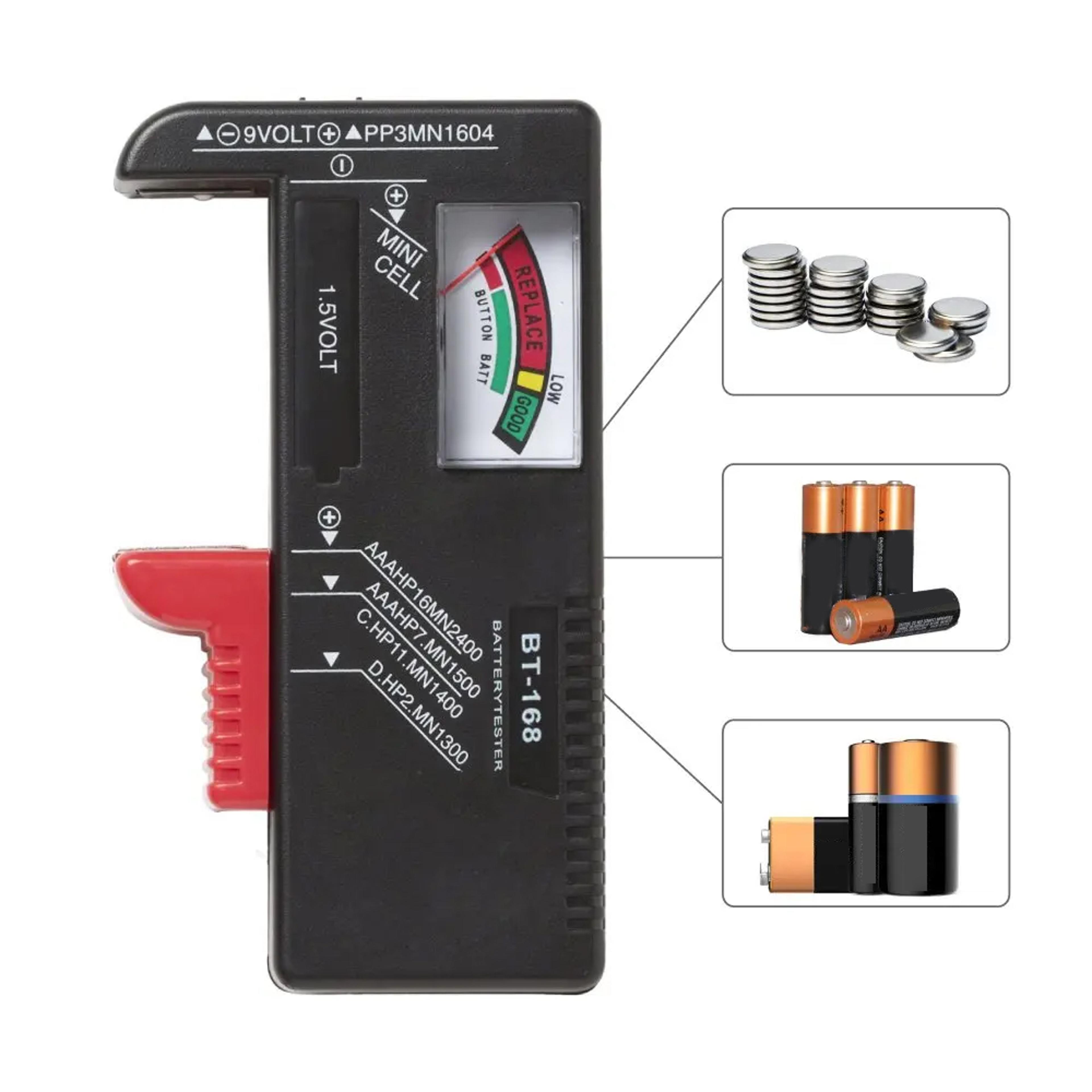 bt168 universal battery tester and button cells