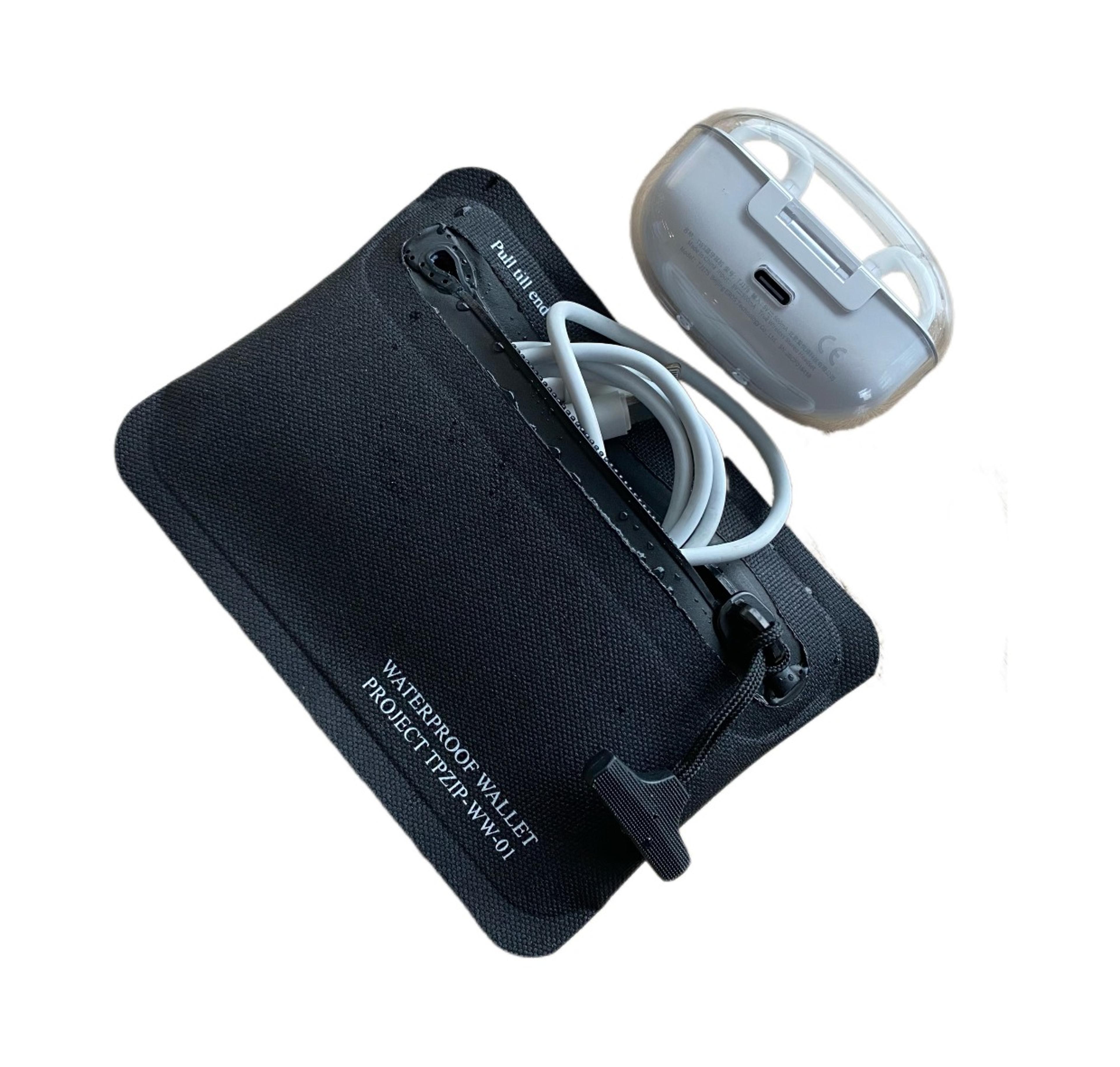 tactical waterproof edc coin purse and card holder for keys and earphones