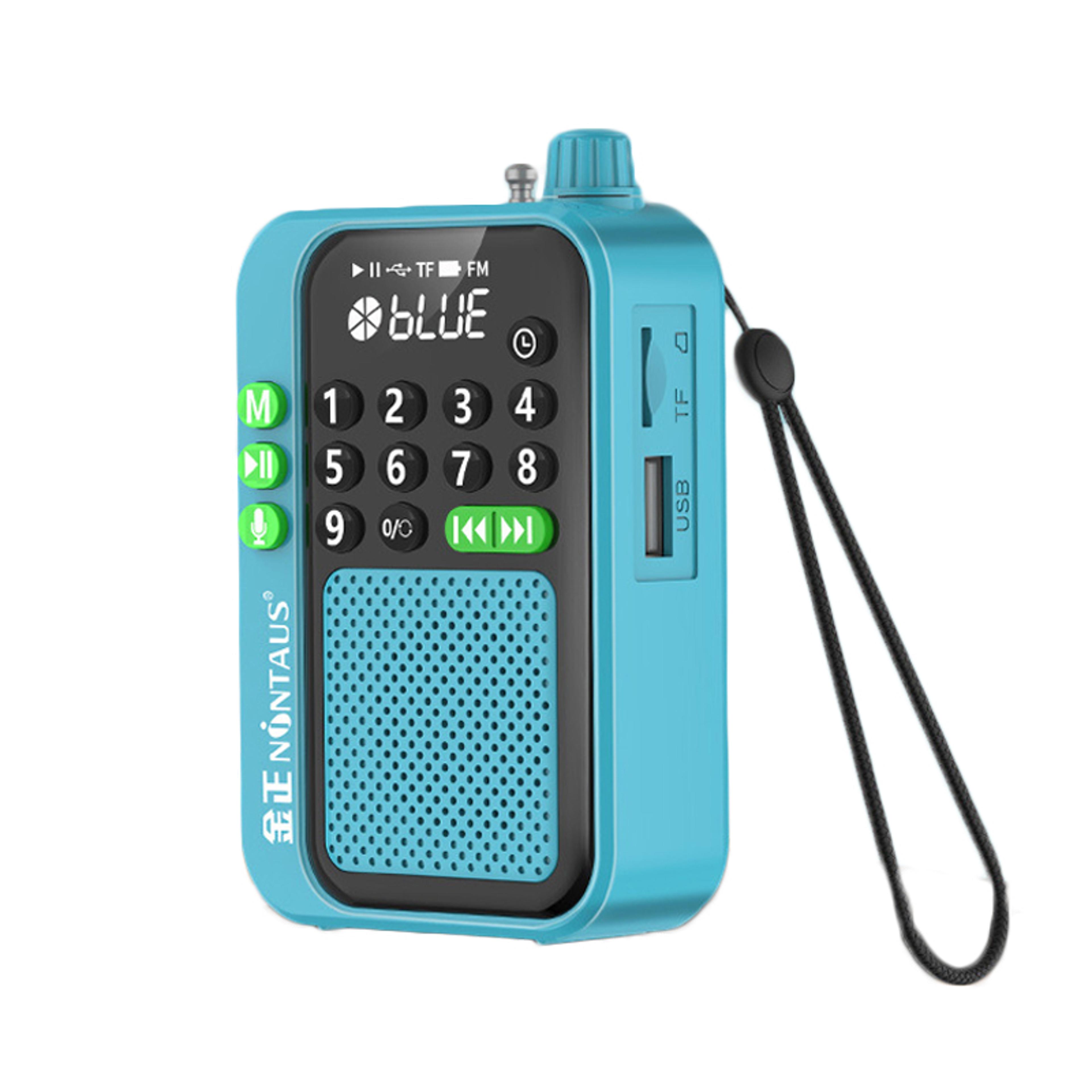 mini portable fm radio bluetooth speaker with hd recording and usb tf card playback