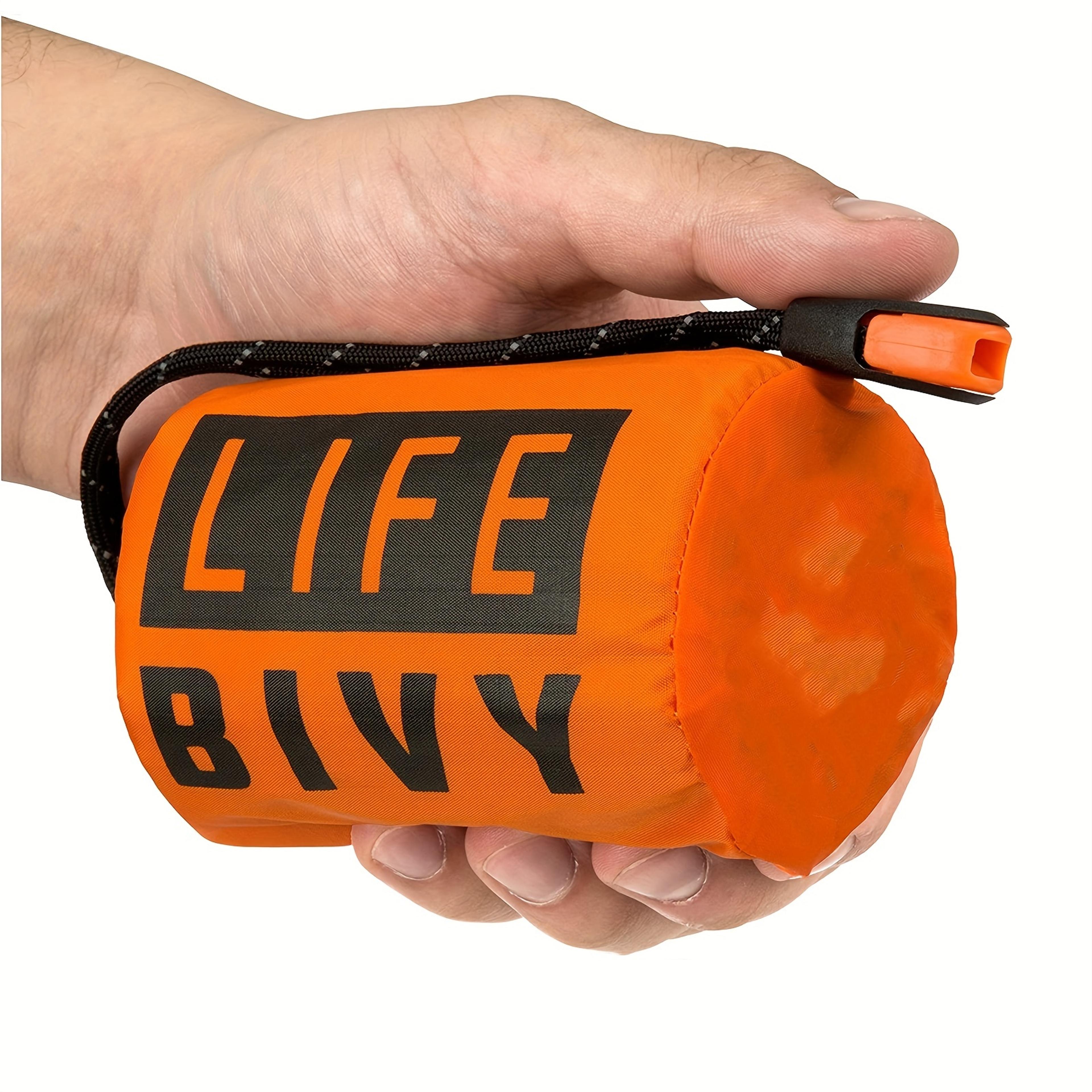 thermal emergency sleeping bag waterproof mylar survival bivy for camping and hiking
