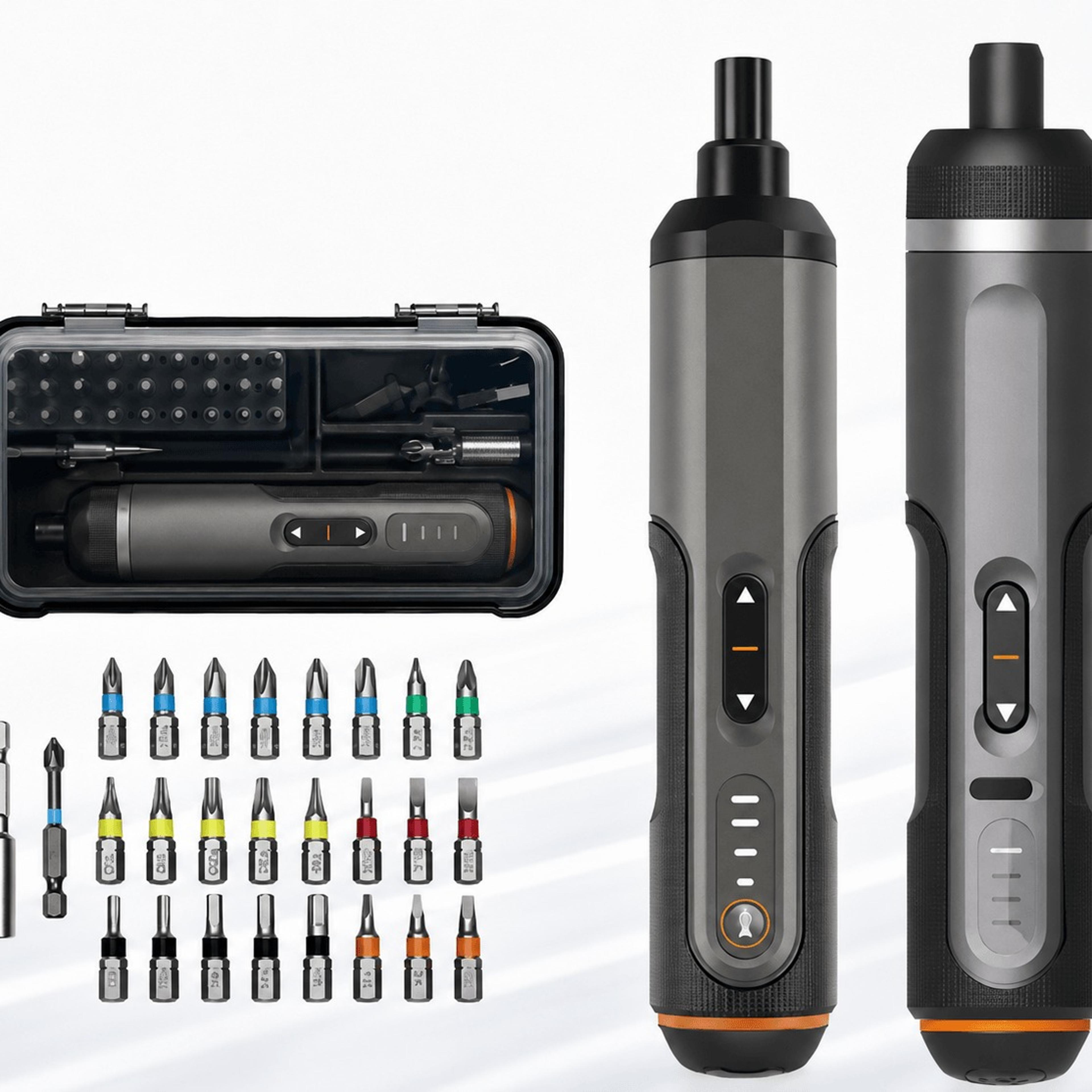 cordless electric screwdriver 4v usb-c rechargeable 30-bit set