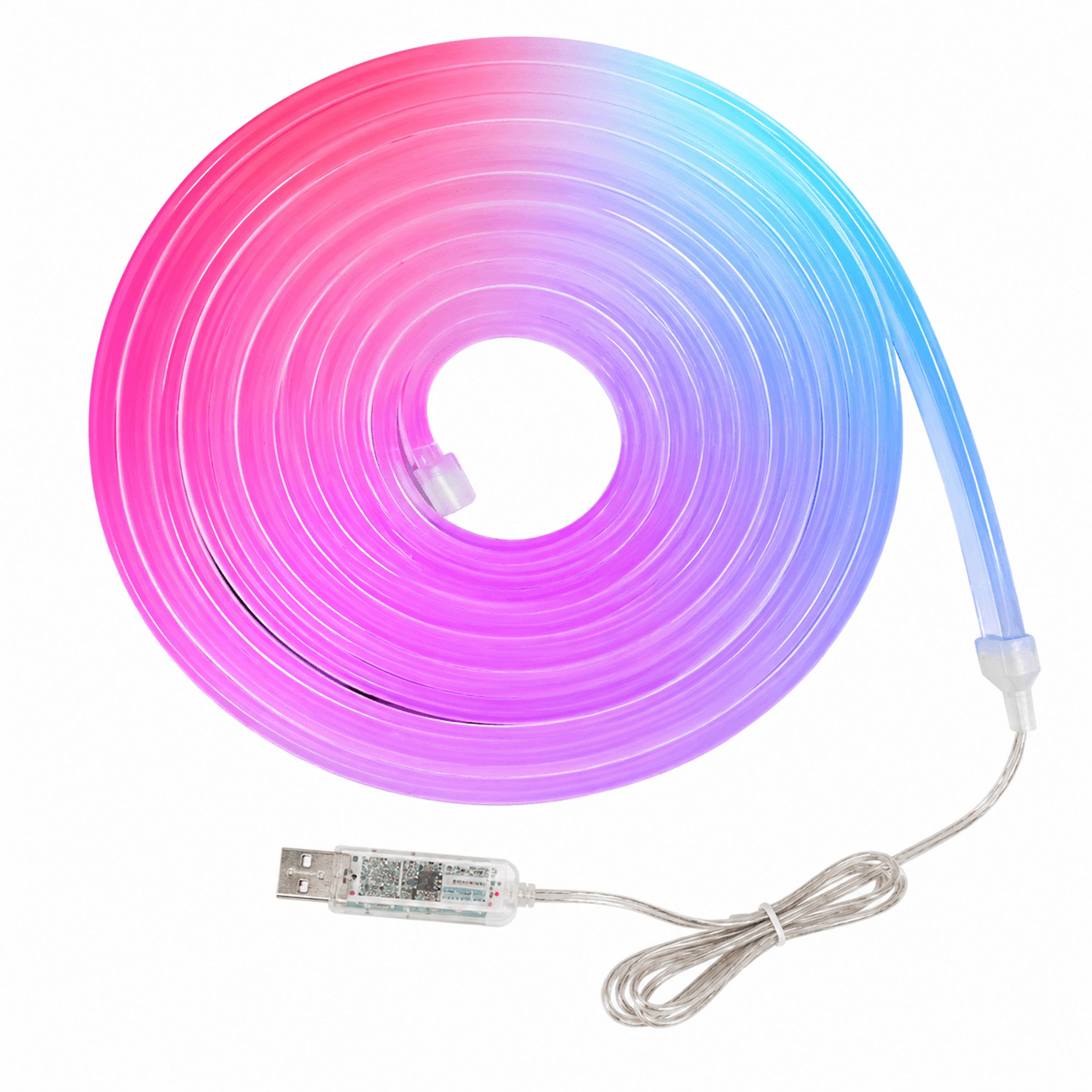 lumi flow smart rgbic neon led strip light with music sync and voice control