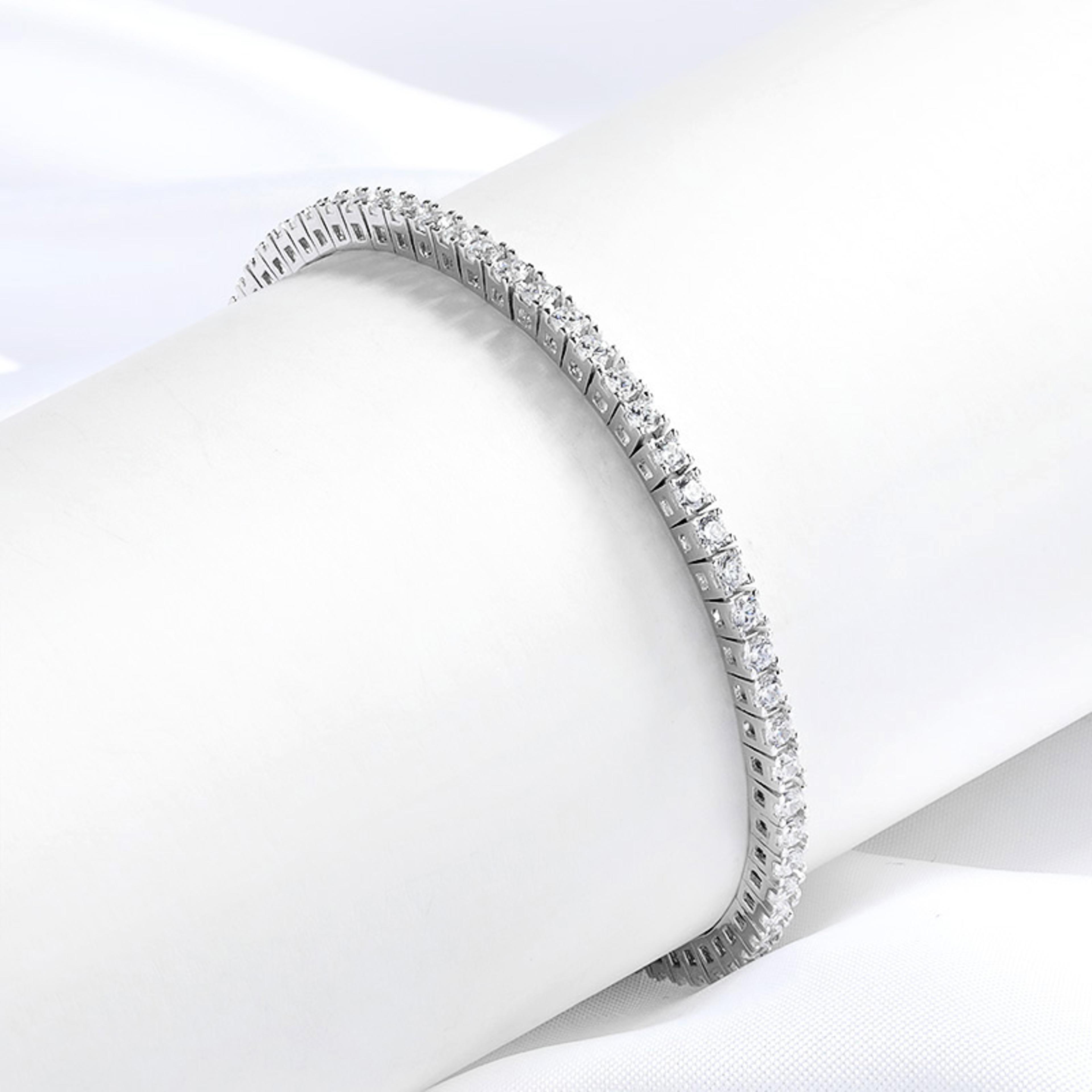2mm moissanite tennis bracelet 925 sterling silver d color vvs1 jewelry