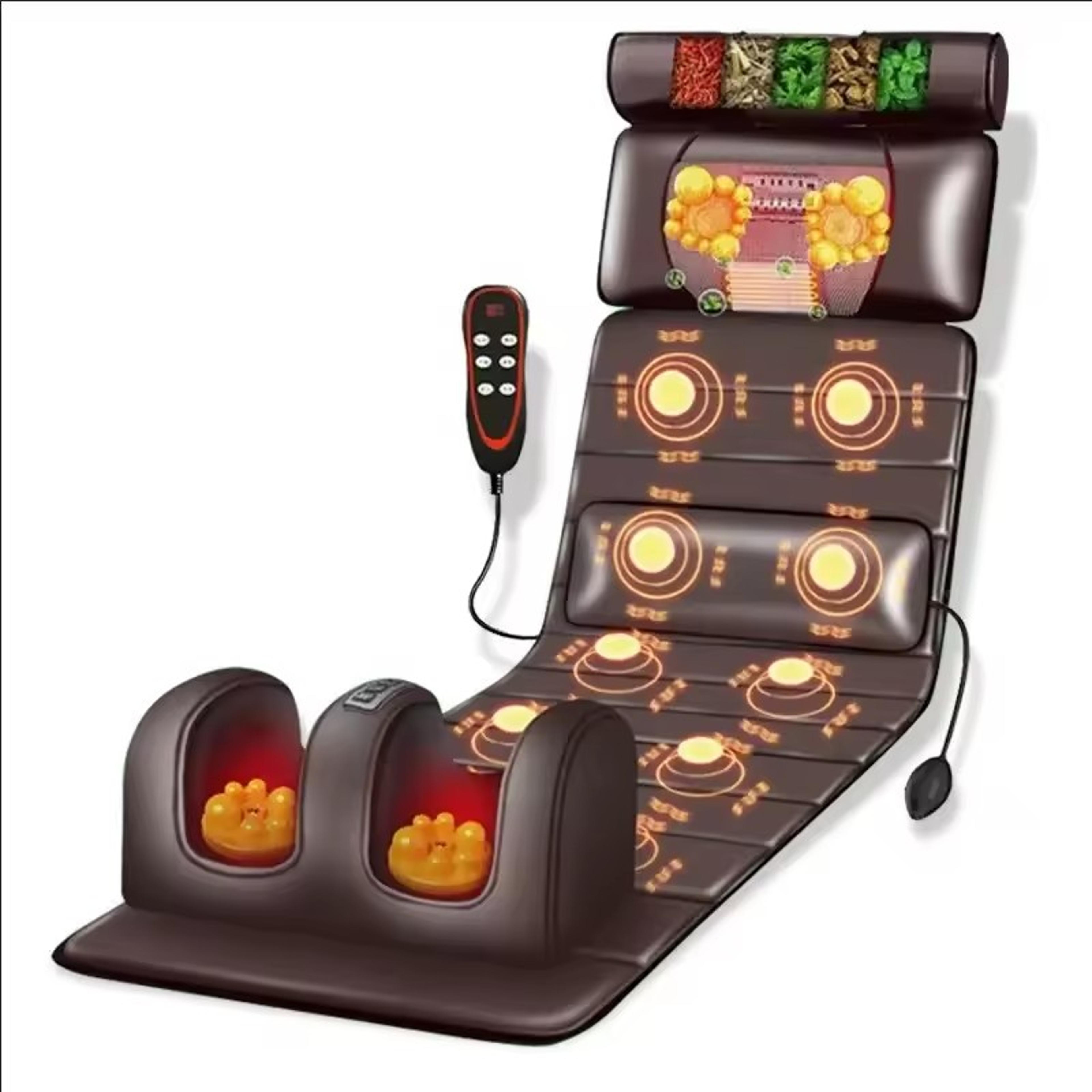 full body massage mat with graphene heat and 3 speed vibration