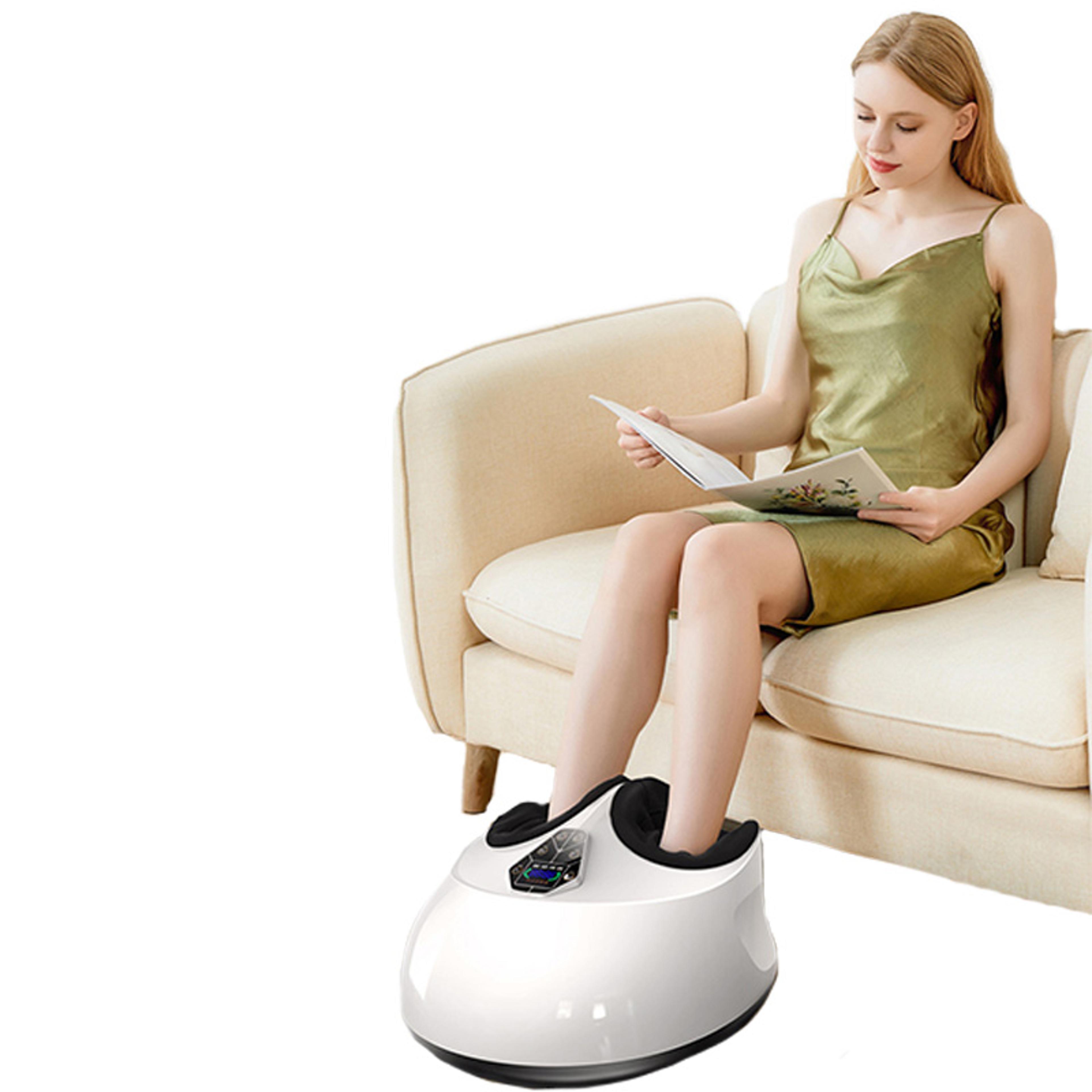 deep kneading foot massager with heat vibration and acupressure