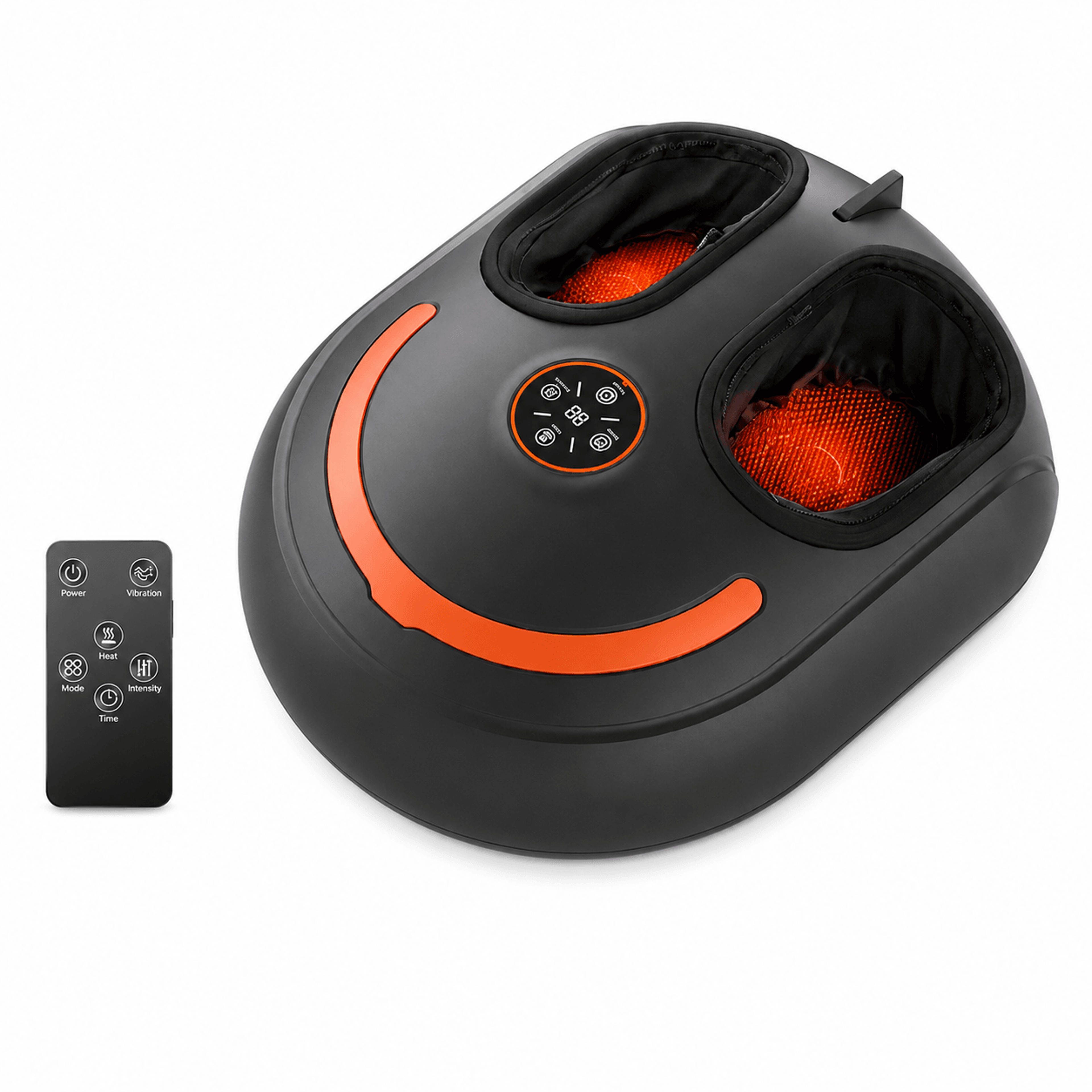 4 mode shiatsu foot massager with heat air compression and 5 intensity levels