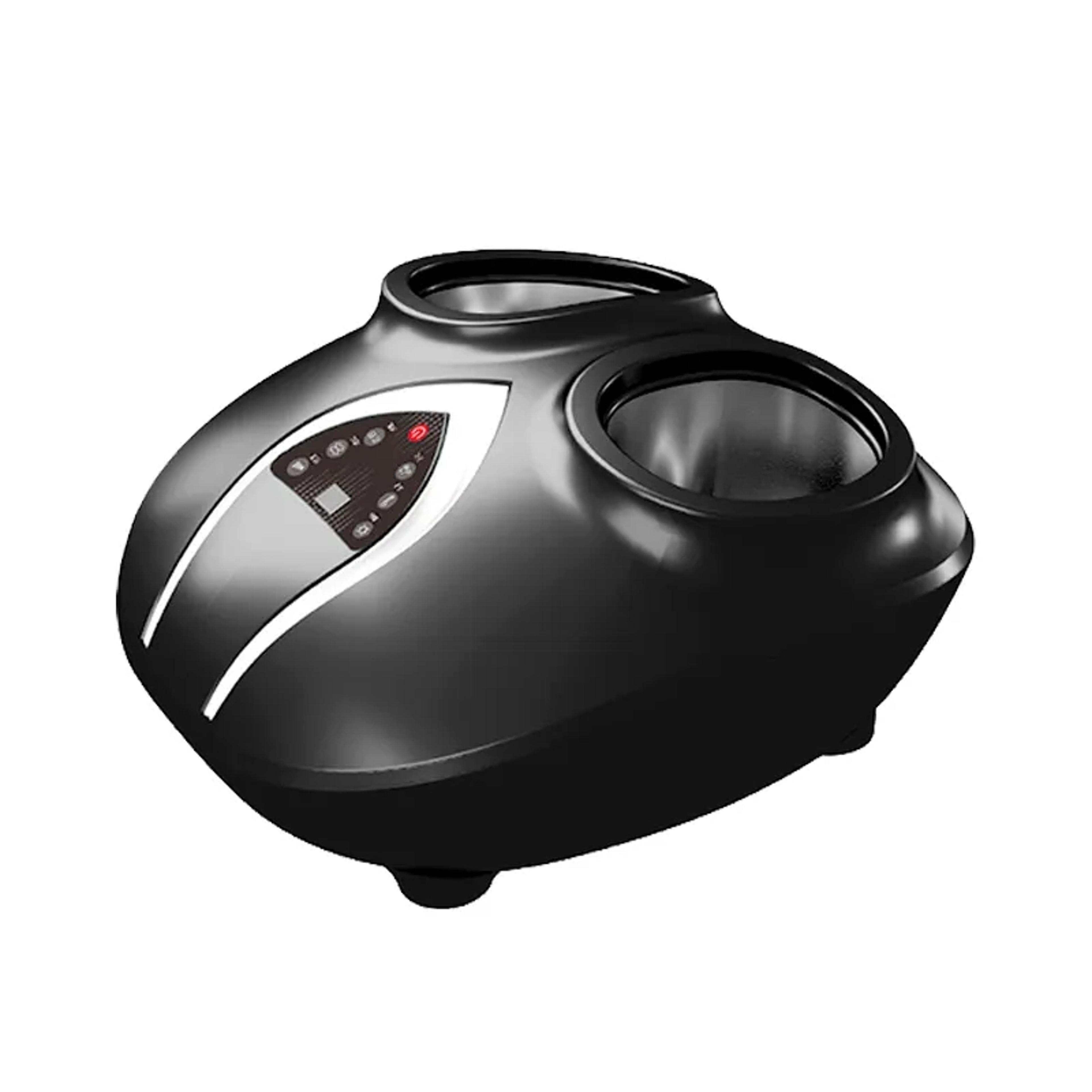 black pearl shiatsu foot massager with heat air compression and deep kneading
