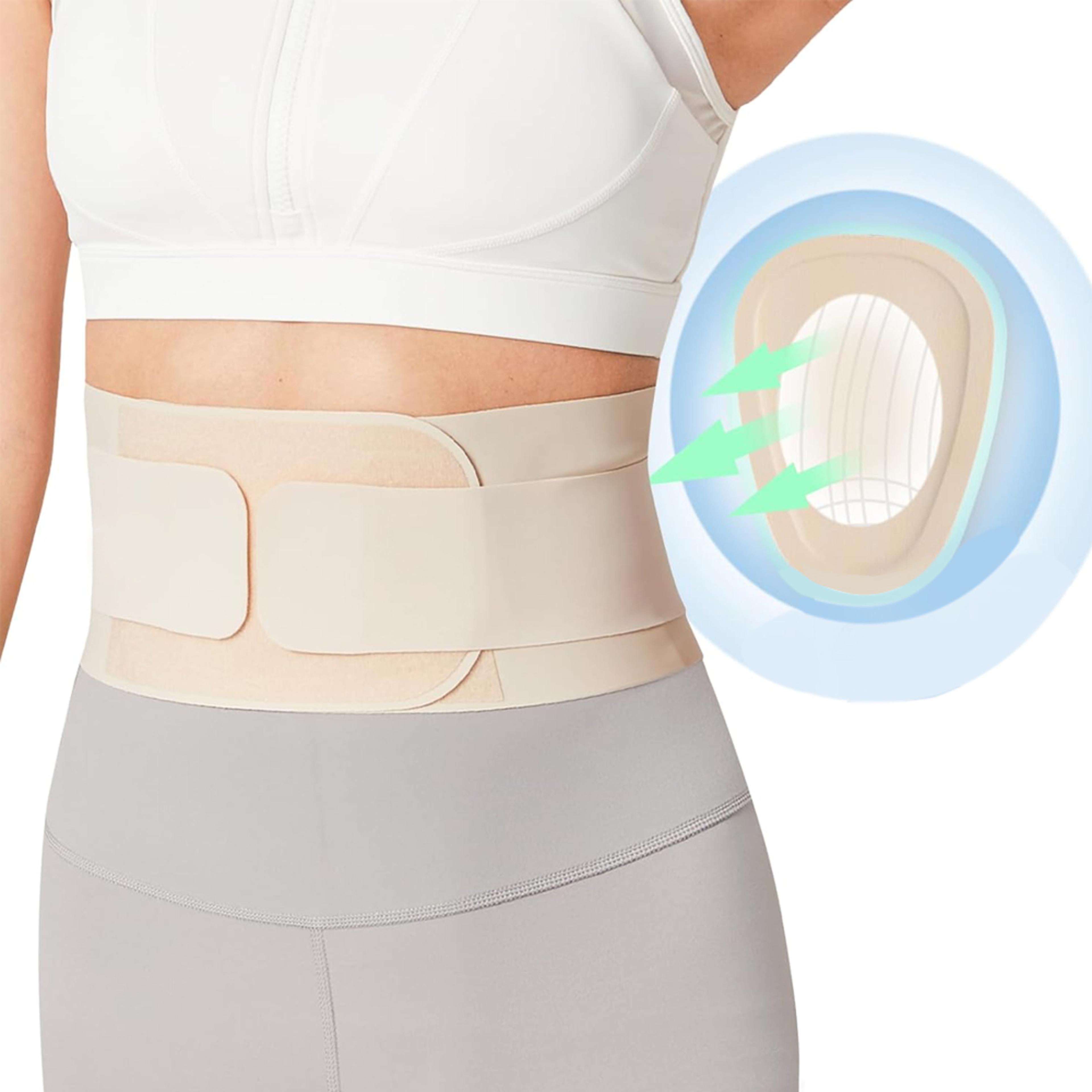 thin lumbar support belt for lower back pain relief and daily back support