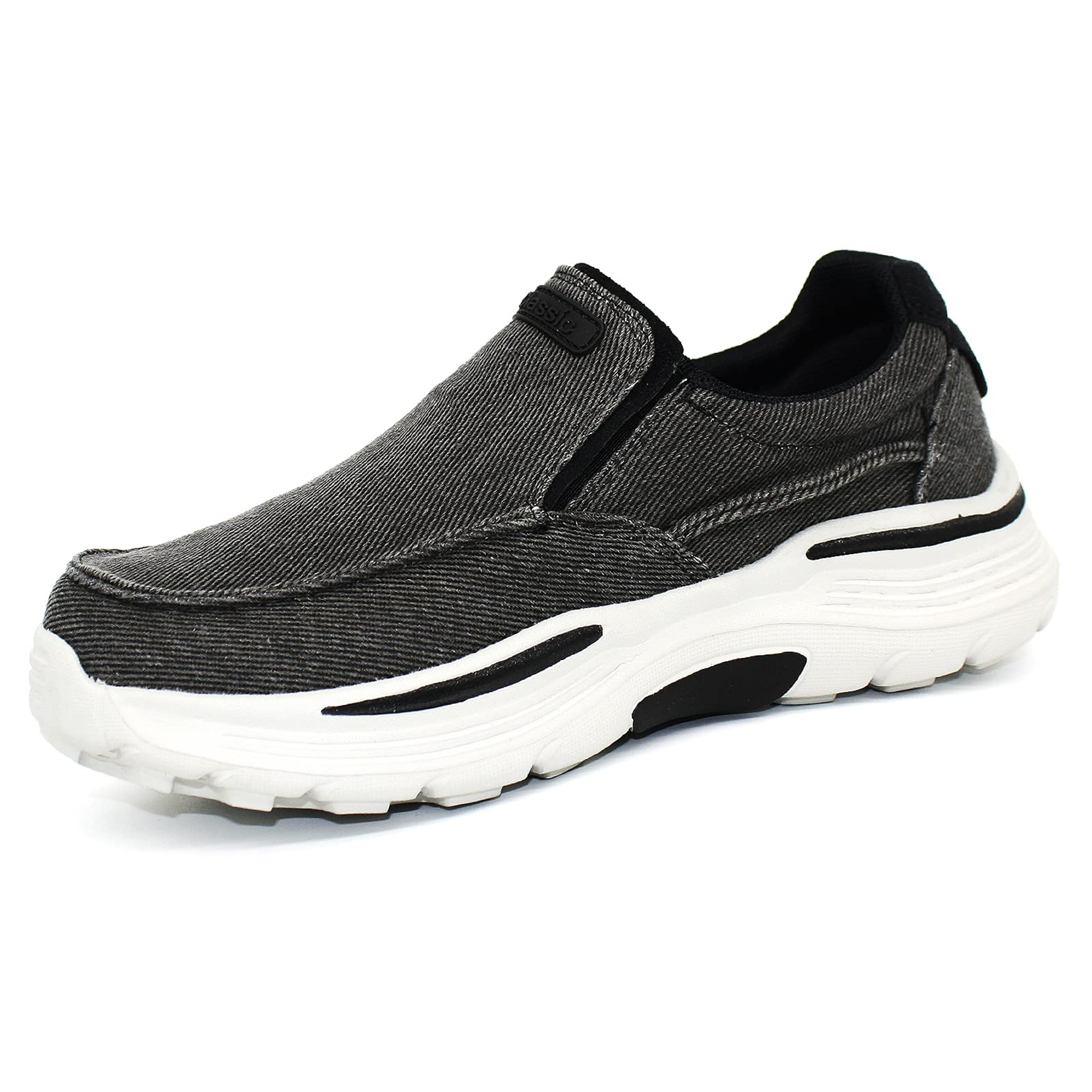 men's breathable canvas loafers comfortable casual walking shoes