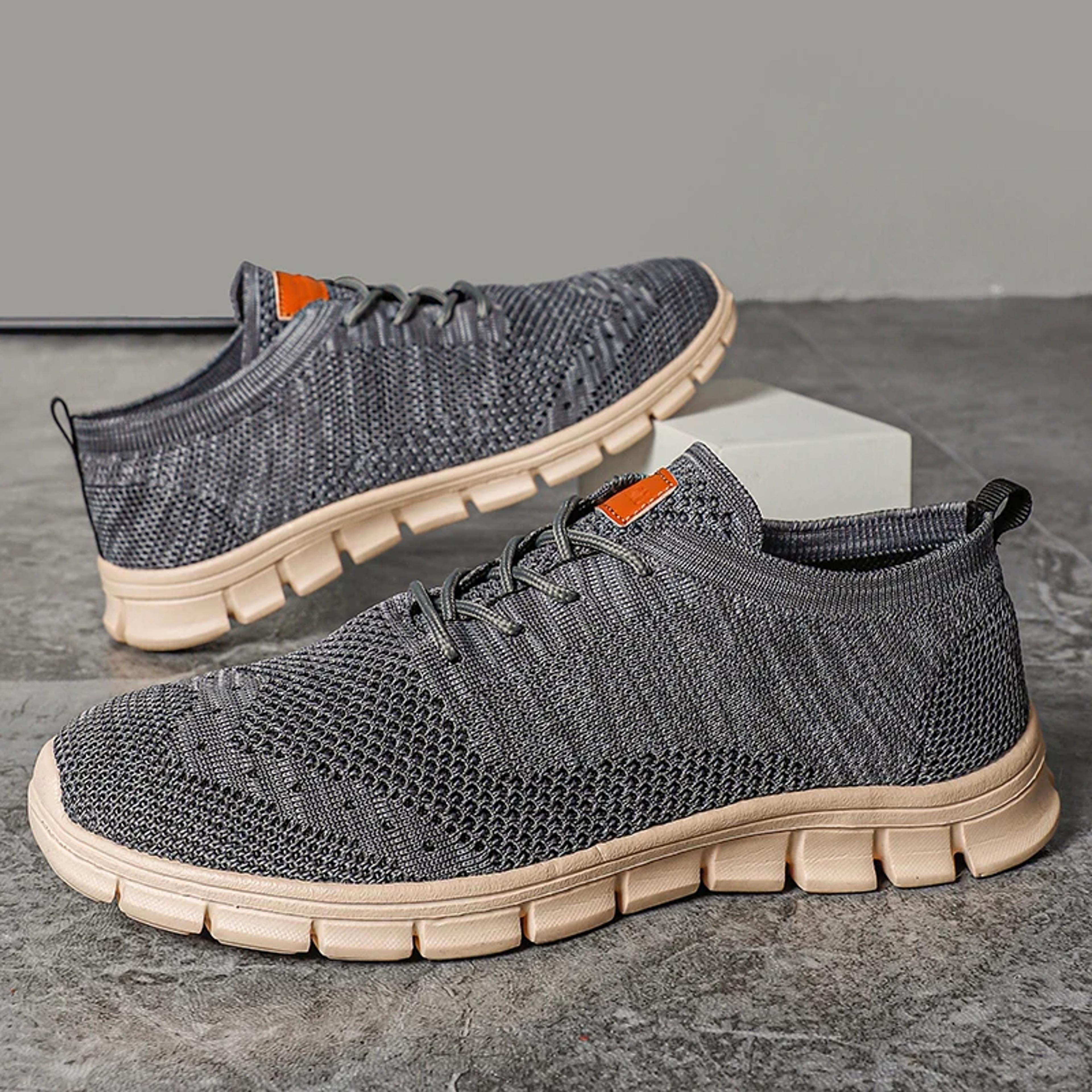 men's lightweight breathable casual sneakers anti slip walking shoes