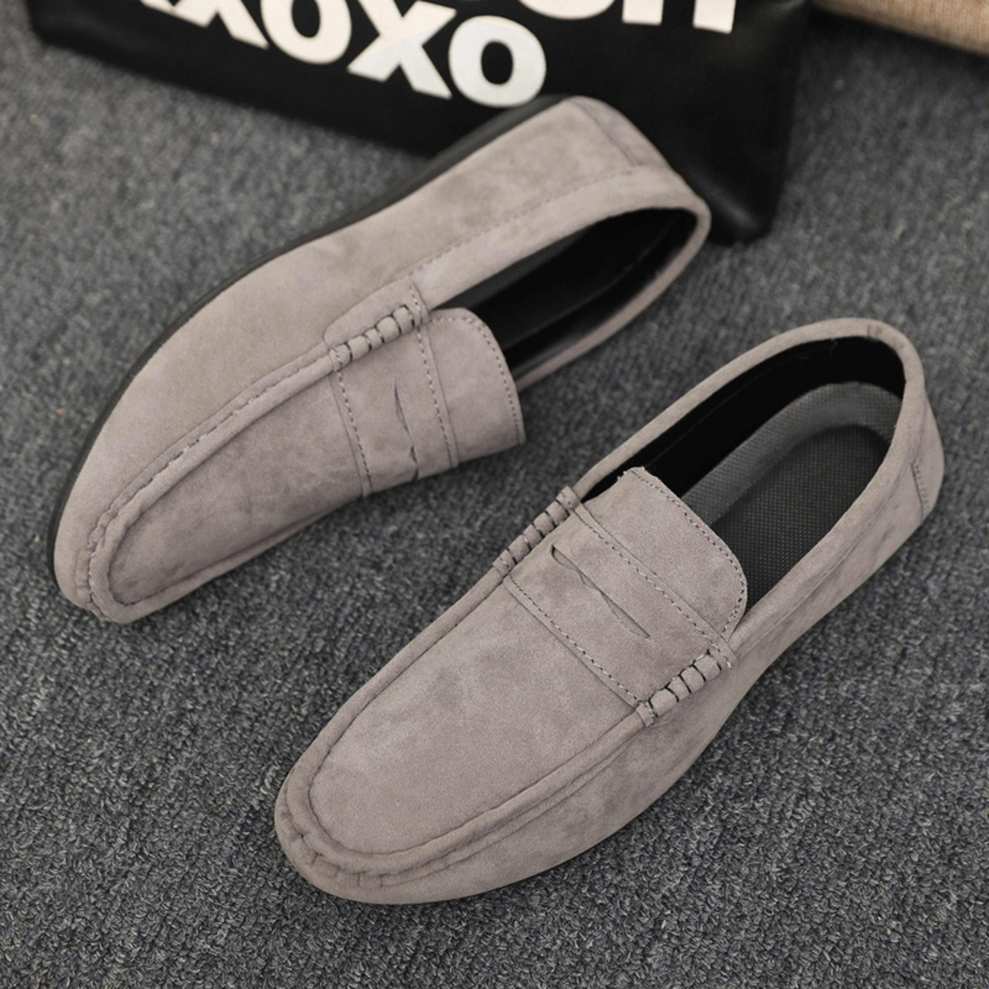 men's canvas slip on loafers lightweight breathable casual driving shoes