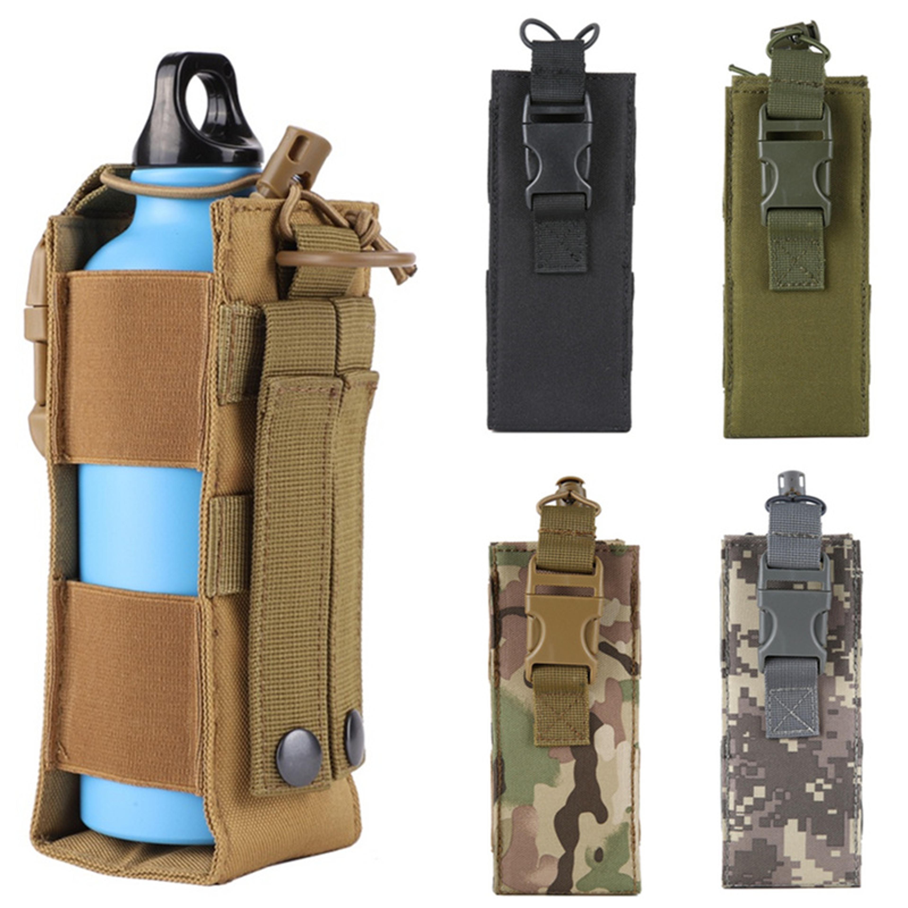 water bottle pouch durable 600d nylon tactical bottle holder for hiking camping