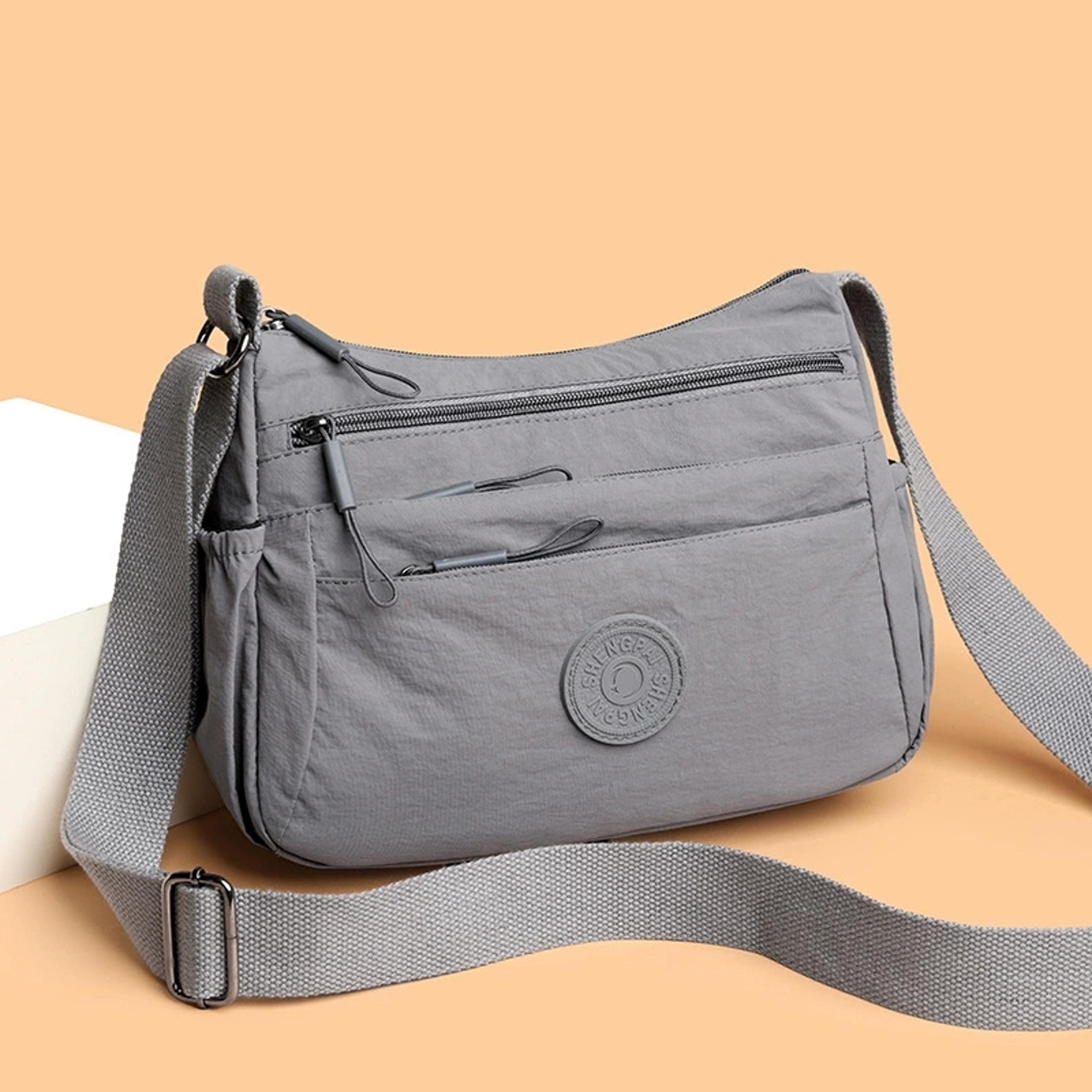 multi pocket crossbody bag for women lightweight travel shoulder purse