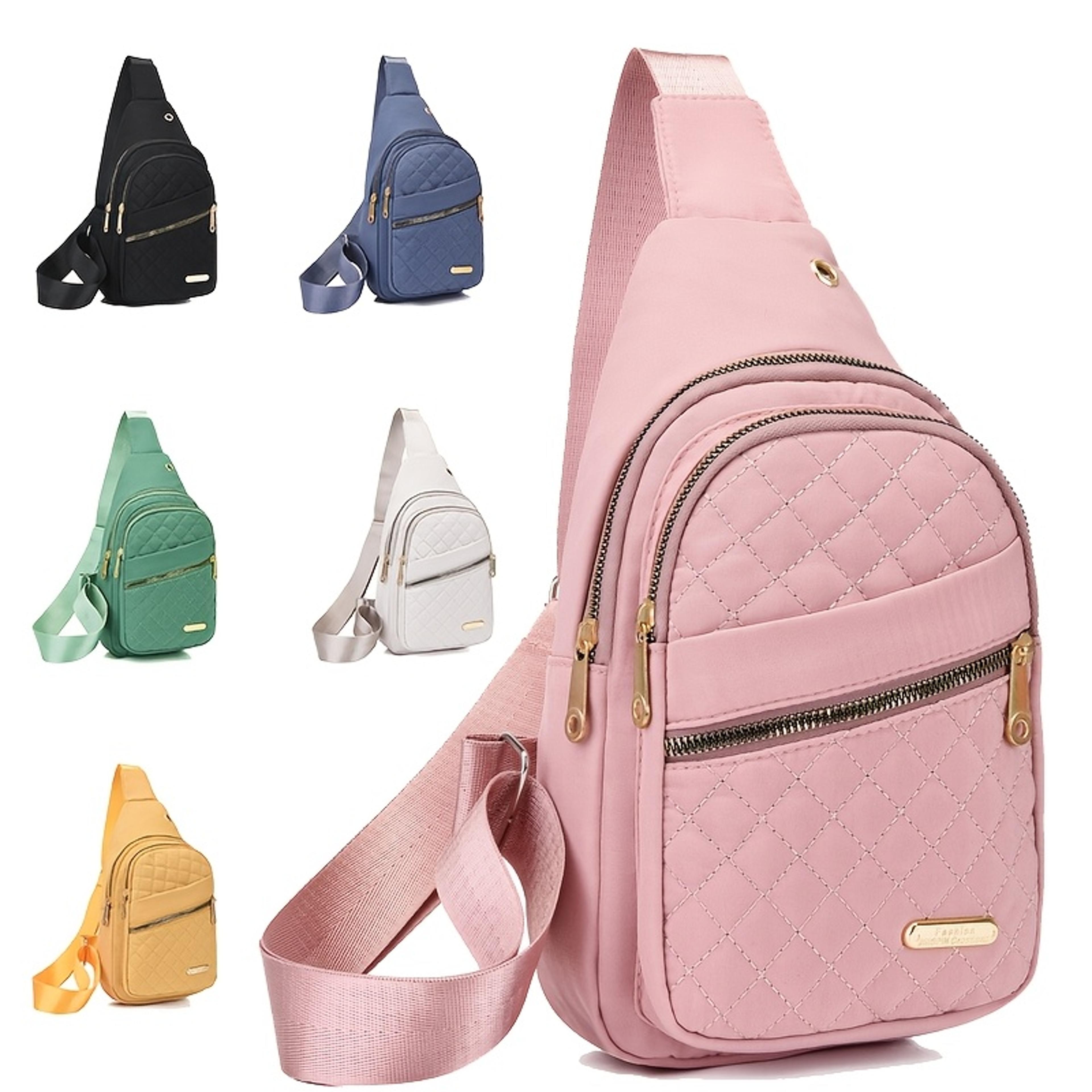 lightweight quilted crossbody bag foldable travel sling shoulder tote