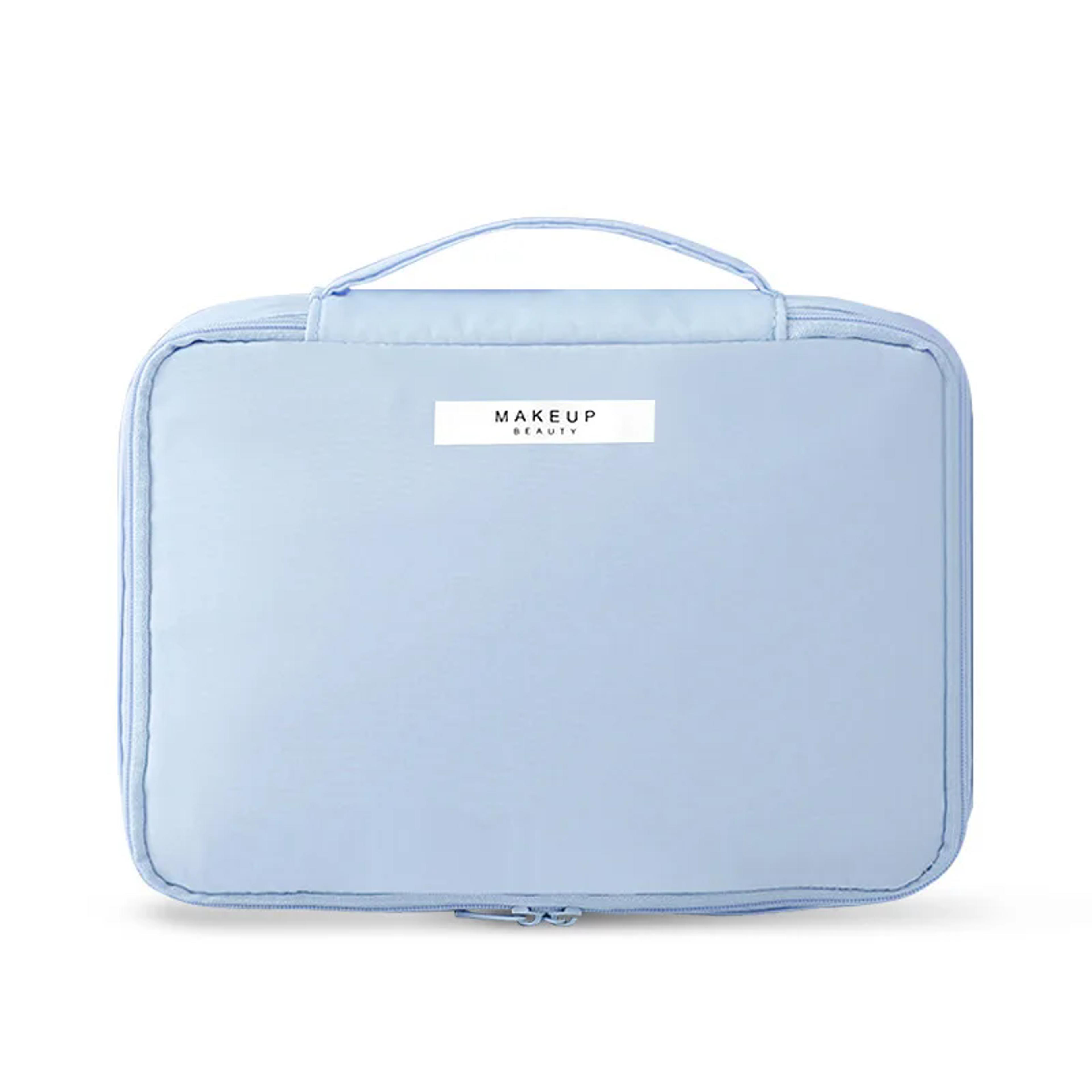 large capacity travel makeup bag portable cosmetic and toiletry organizer for women