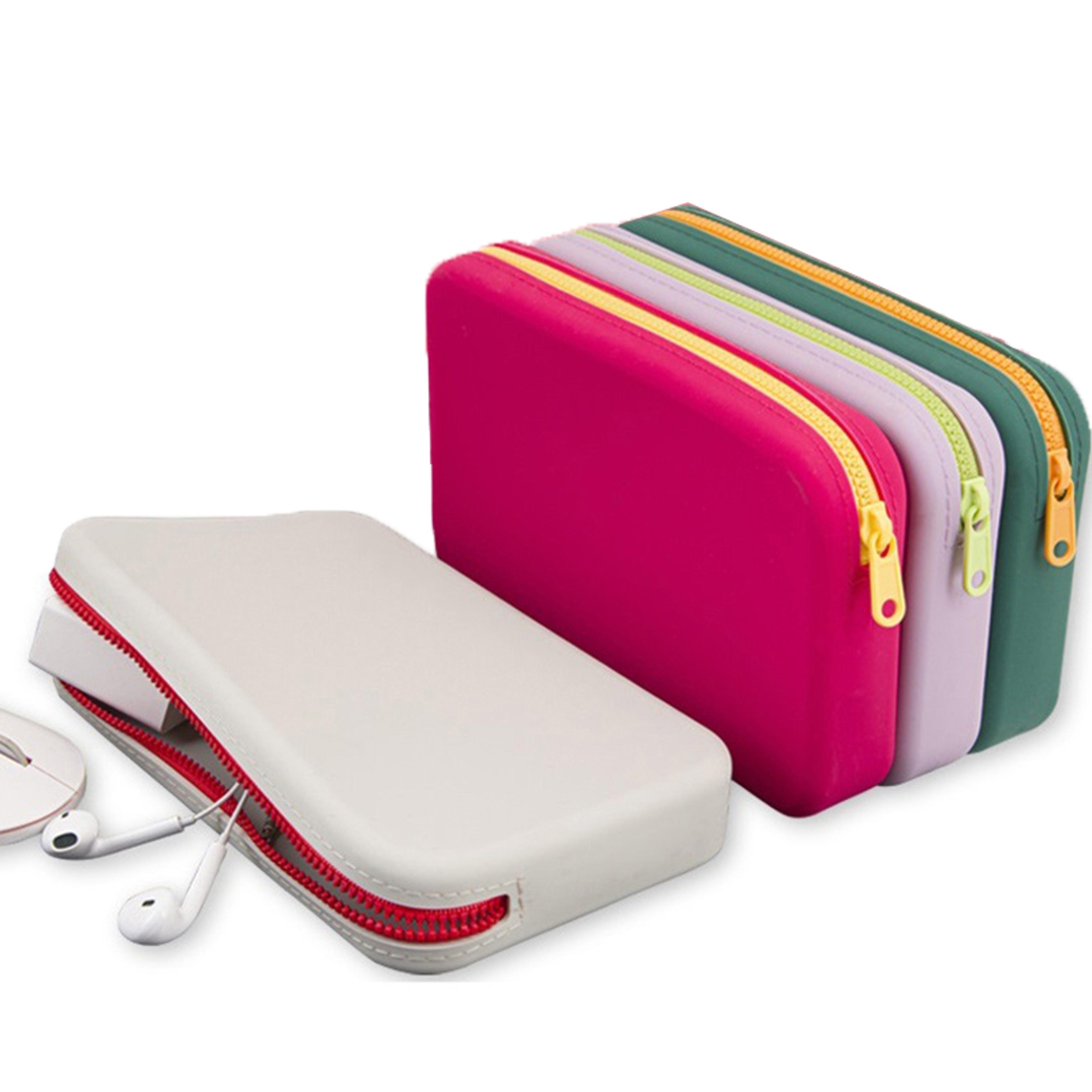 silicone travel makeup bag waterproof cosmetic organizer and brush holder