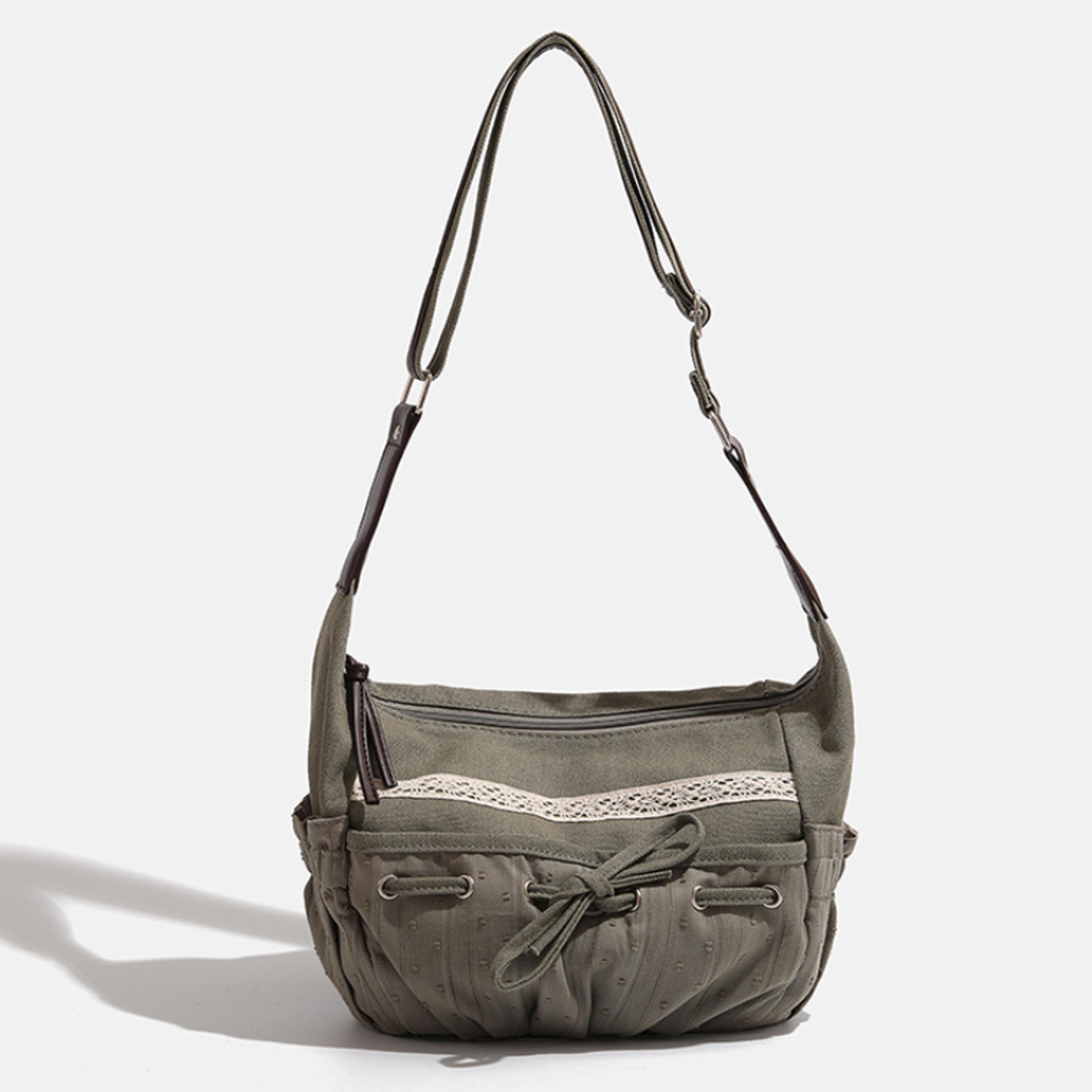 y2k denim shoulder bag vintage drawstring crossbody handbag