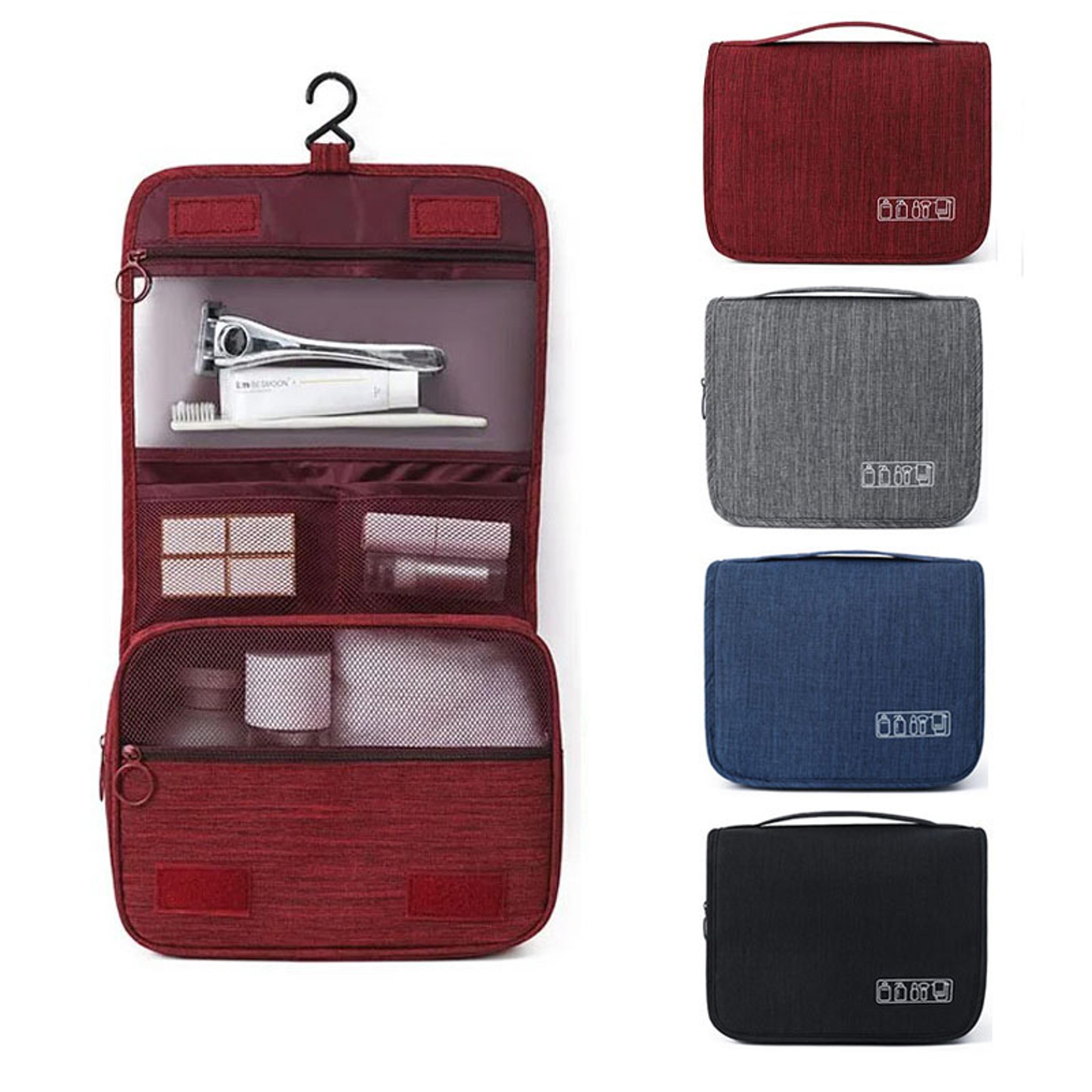 hanging travel makeup bag waterproof toiletry organizer with hook
