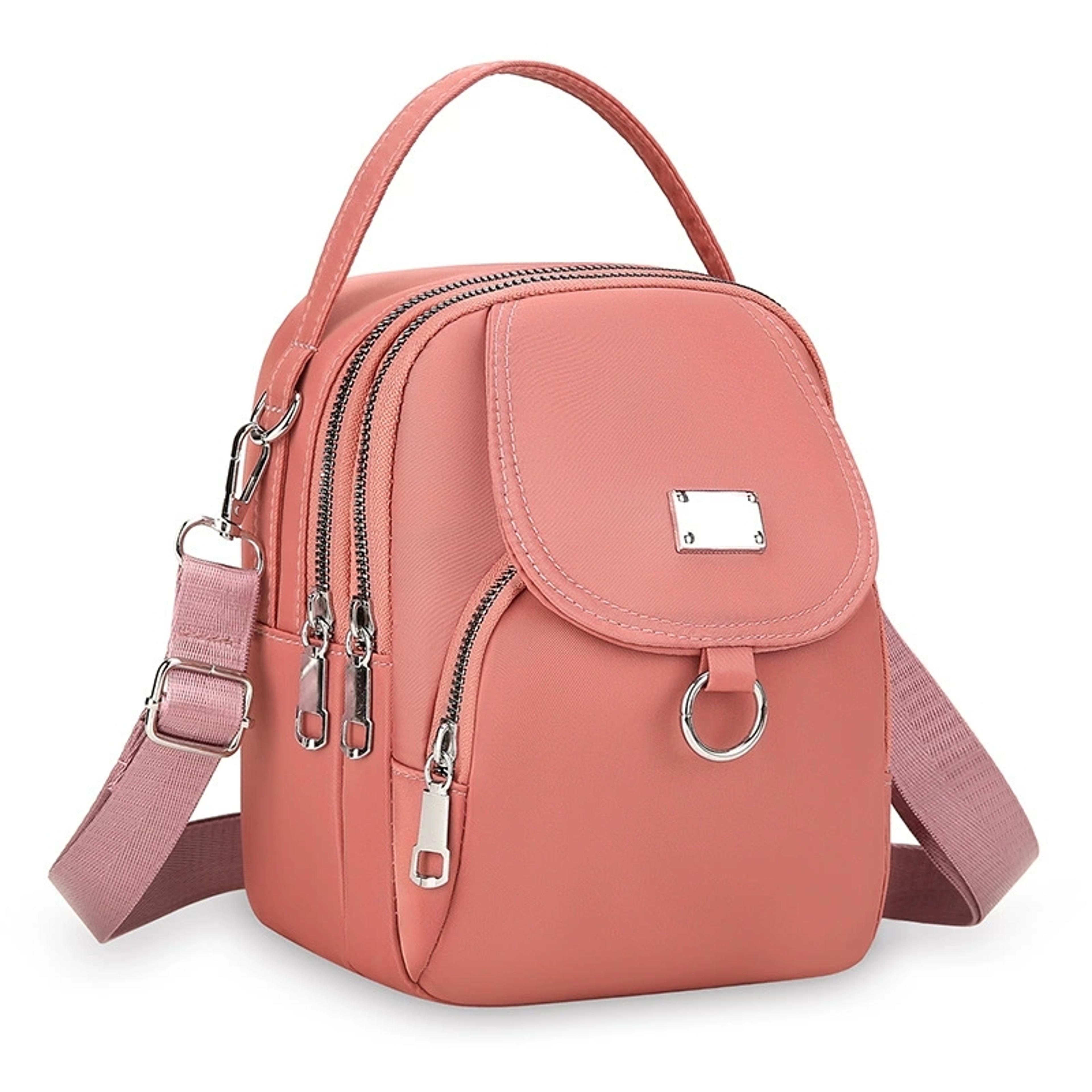 lightweight nylon crossbody bag for women multi pocket mini shoulder purse