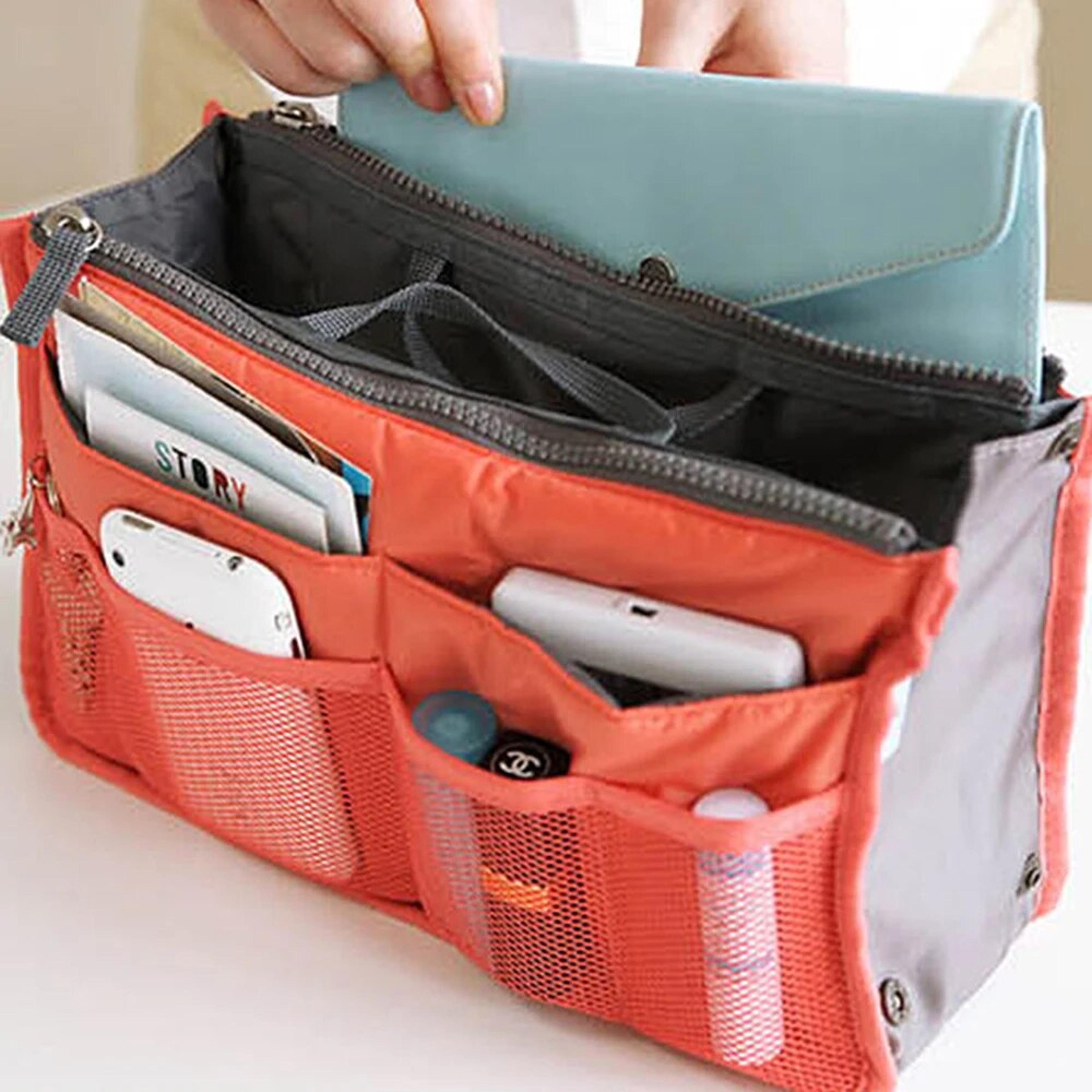 large capacity travel makeup bag multi pocket cosmetic and toiletry organizer