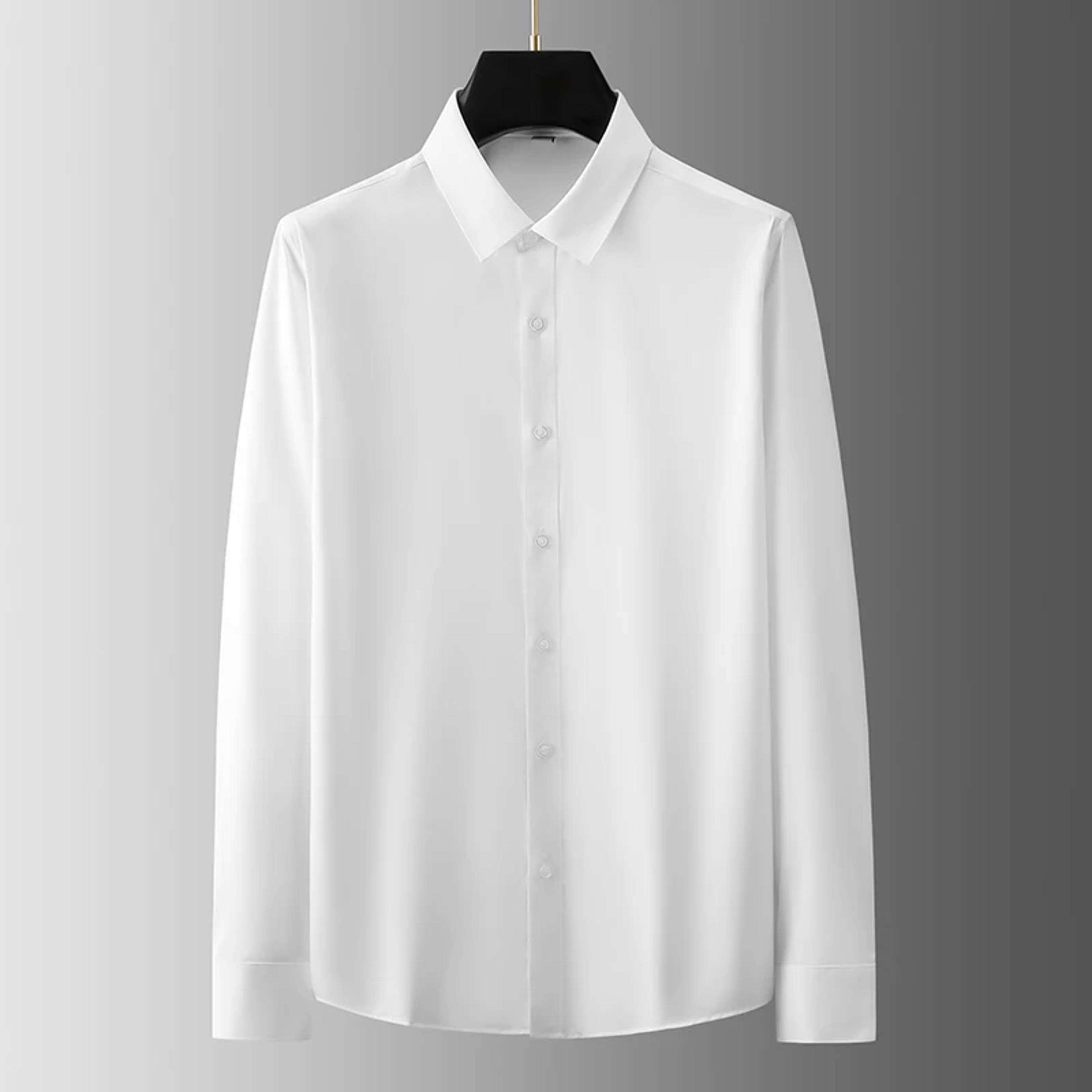 mens wrinkle resistant business casual long sleeve shirt