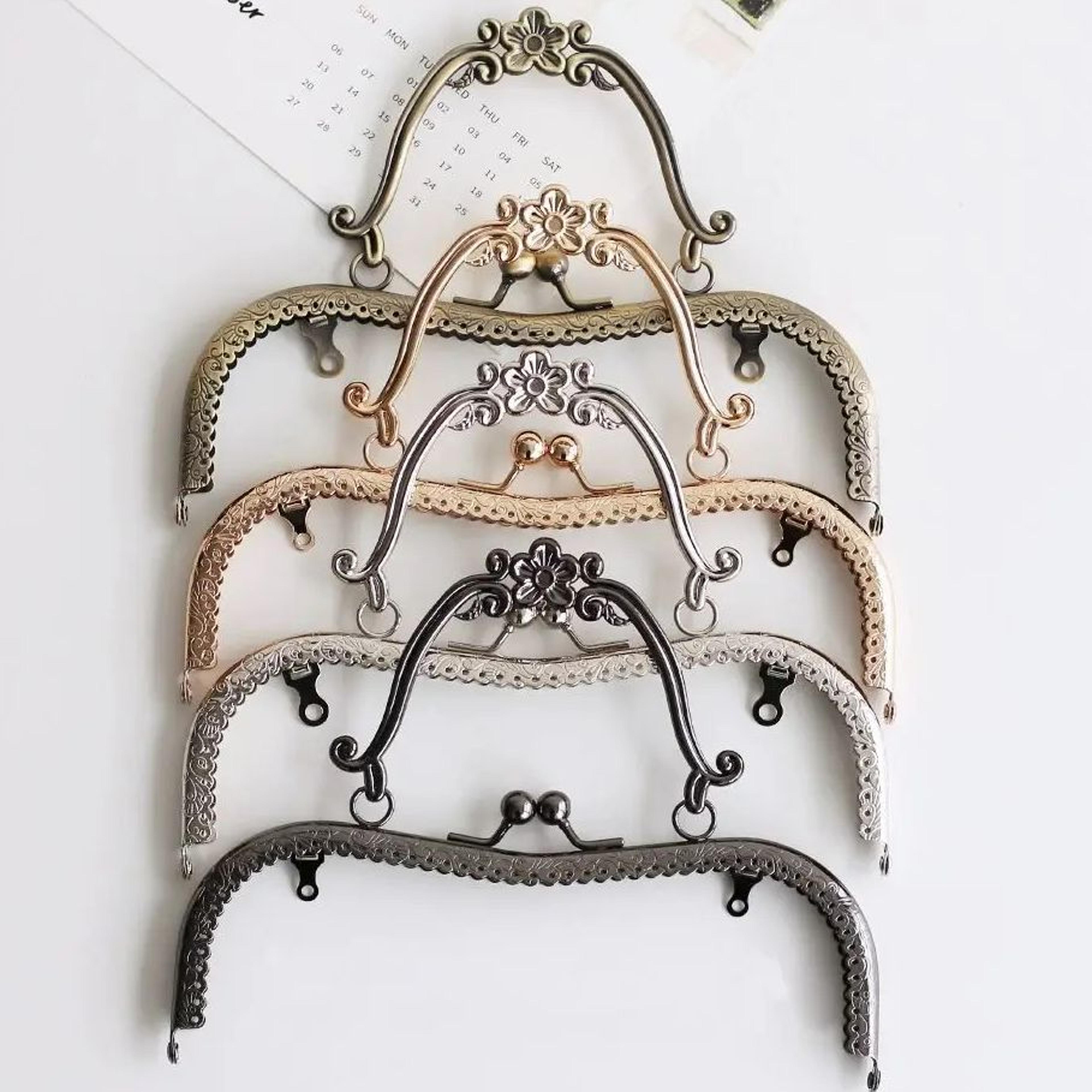 20.5cm vintage metal purse frame kiss clasp for diy bag making