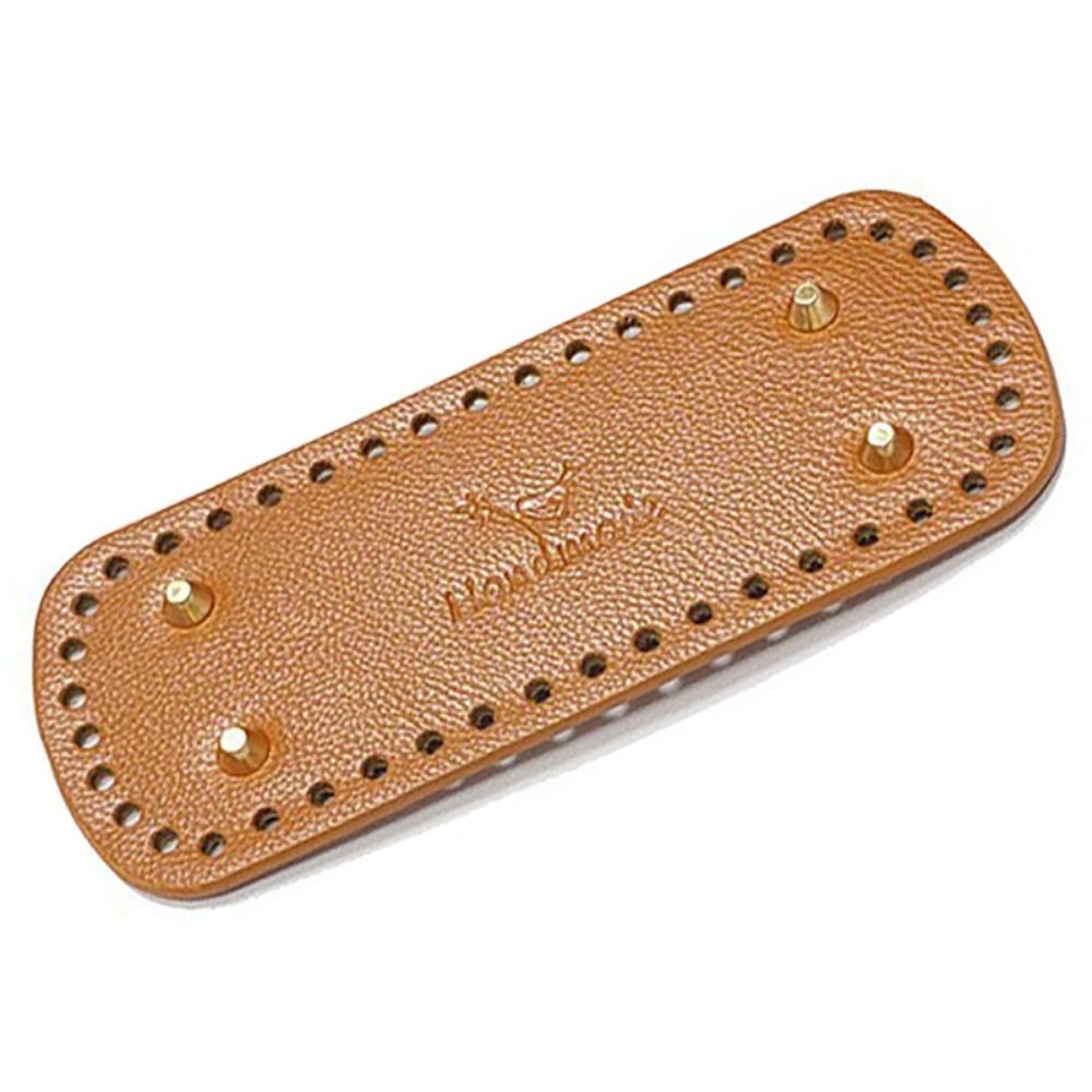 20cm pu leather crochet bag bottom rectangle base for diy handbags