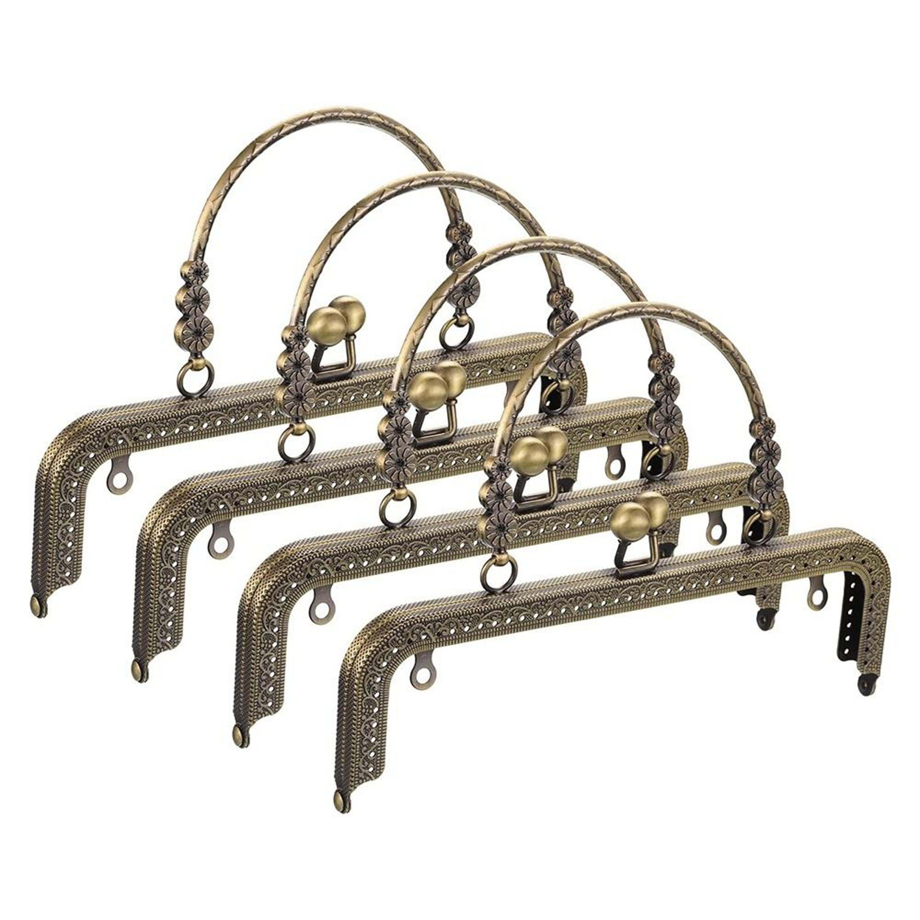 20cm vintage purse frame with kiss lock clasp for diy bag making