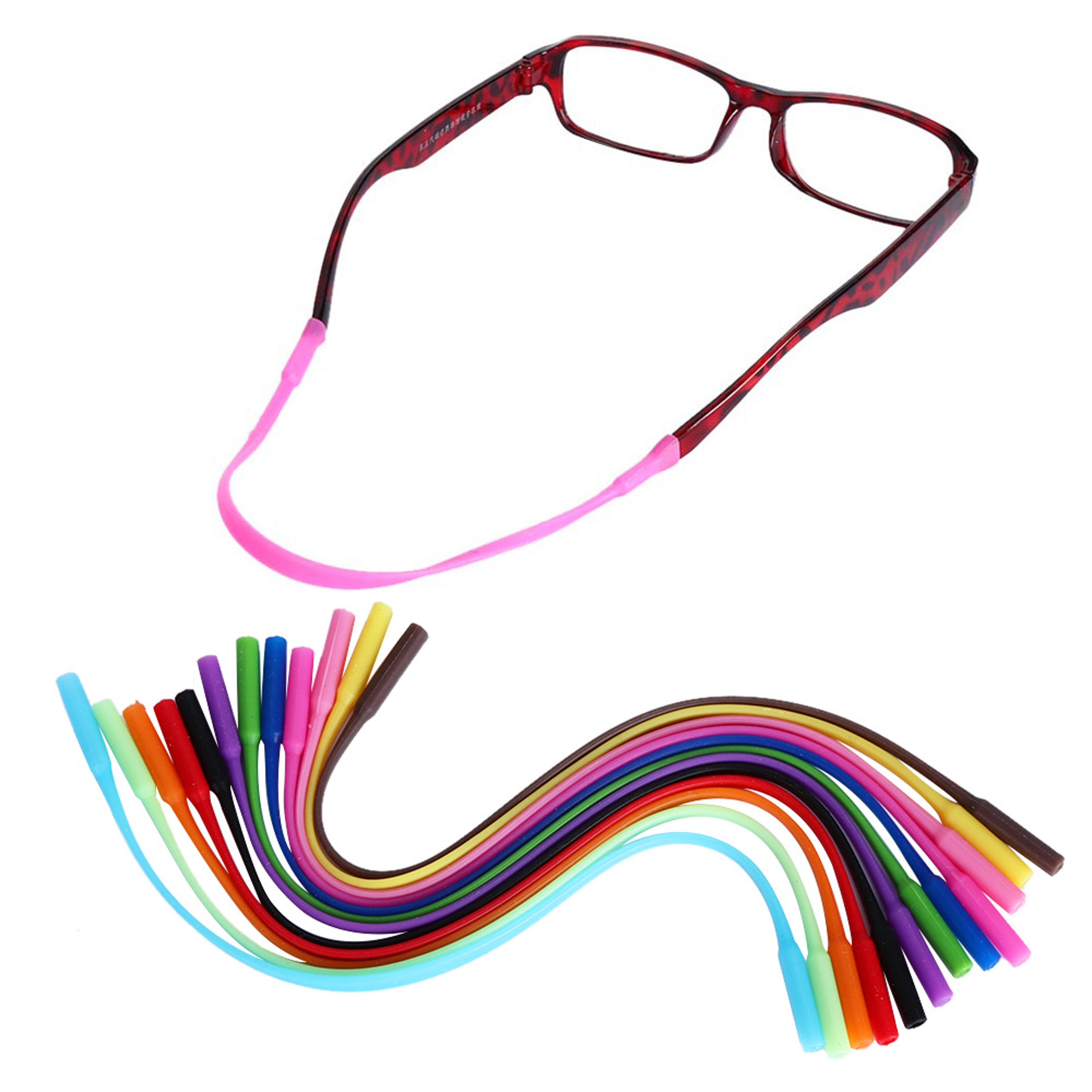 adjustable silicone glasses strap anti slip eyeglass holder for sports