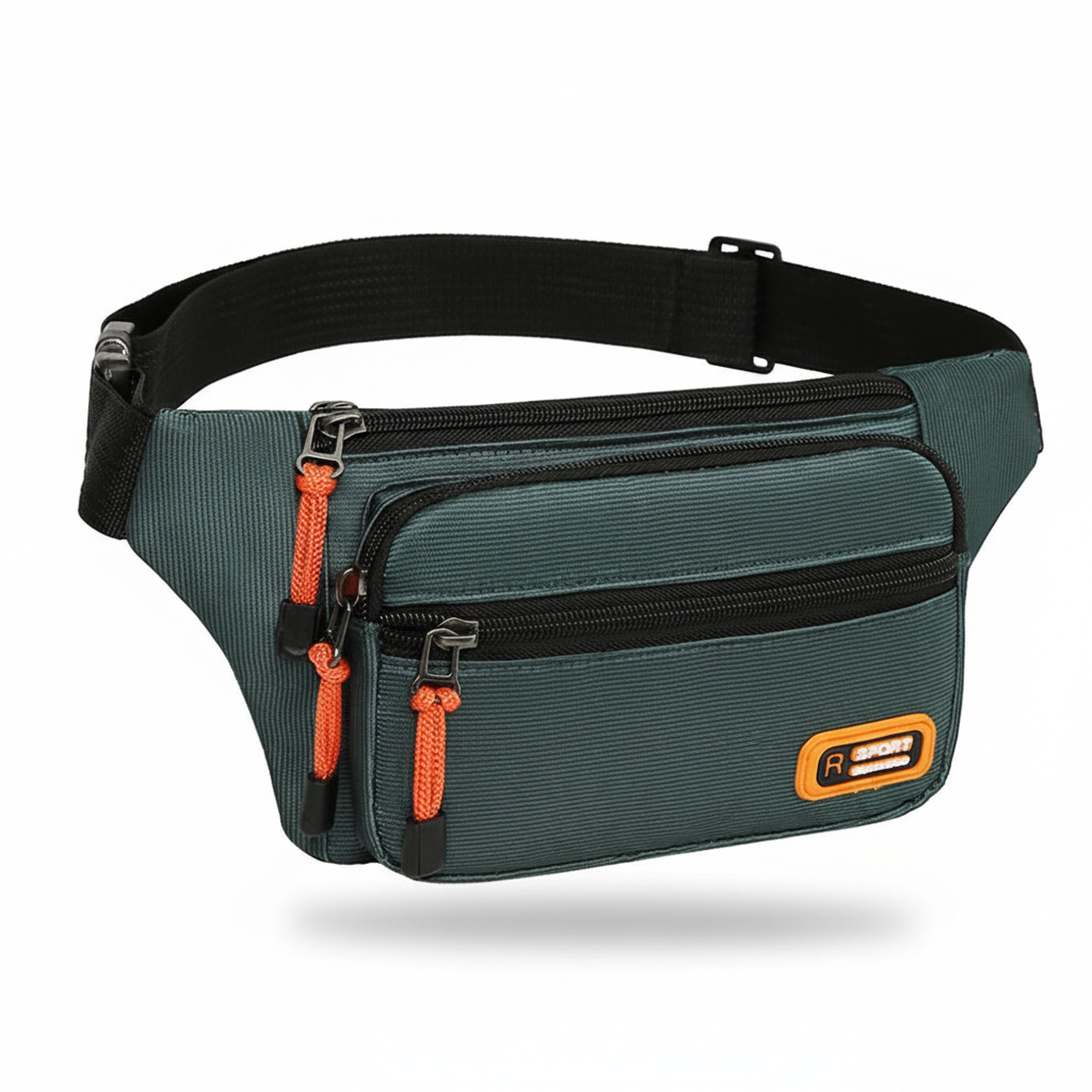 mens waterproof waist bag large capacity anti theft chest bag for travel and sports