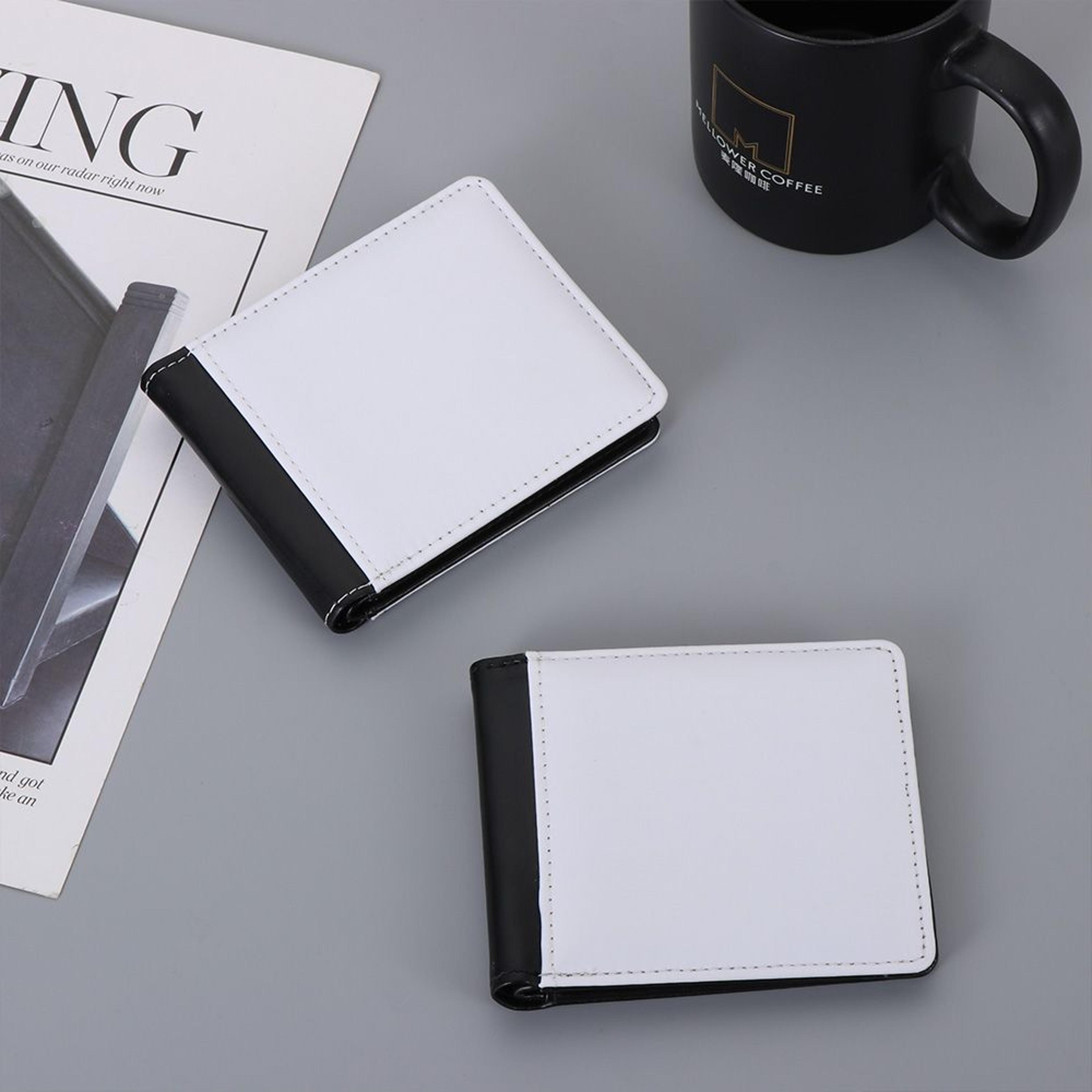 custom sublimation wallet blank pu leather multi card holder