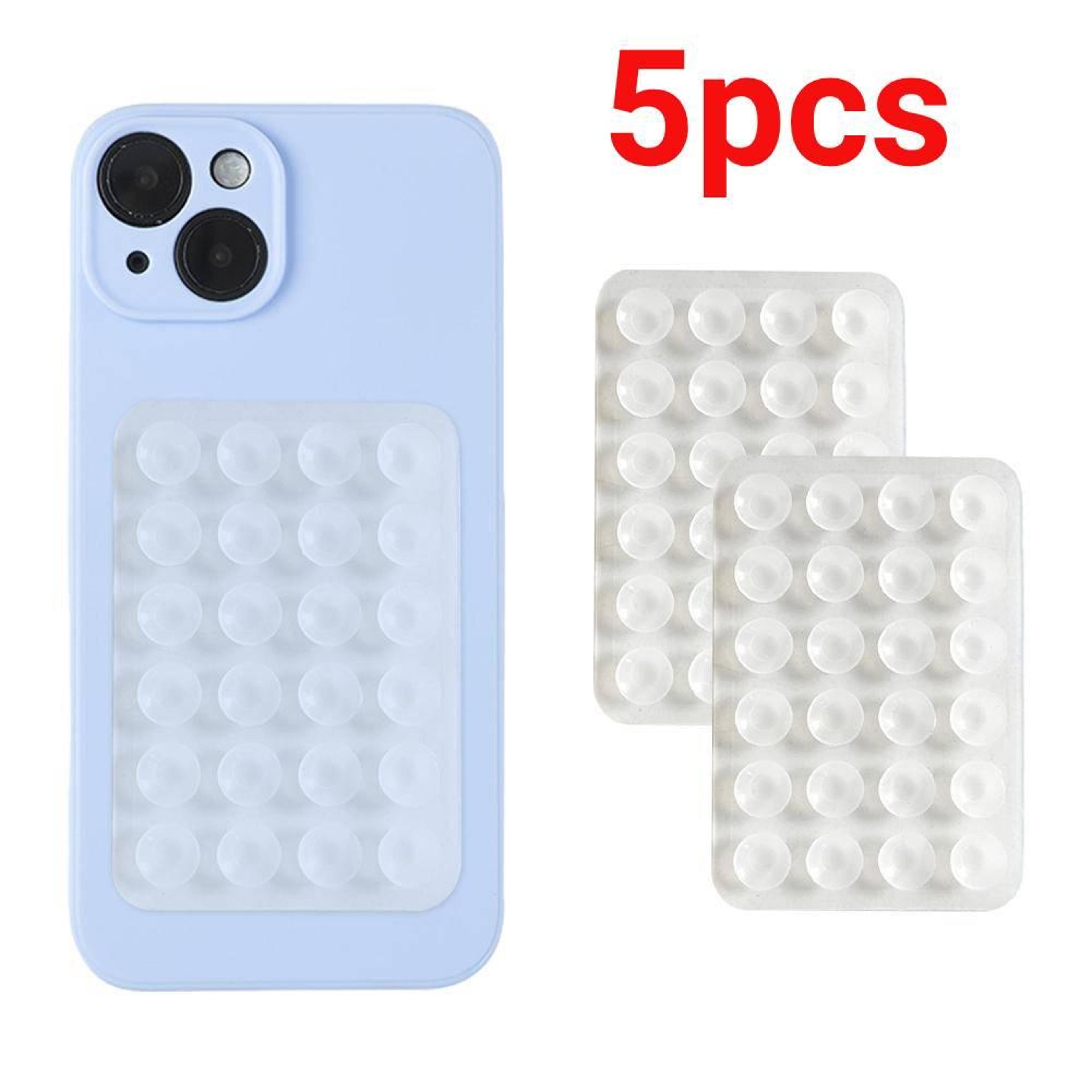 5pc silicone suction phone holder strong grip hands free phone mount
