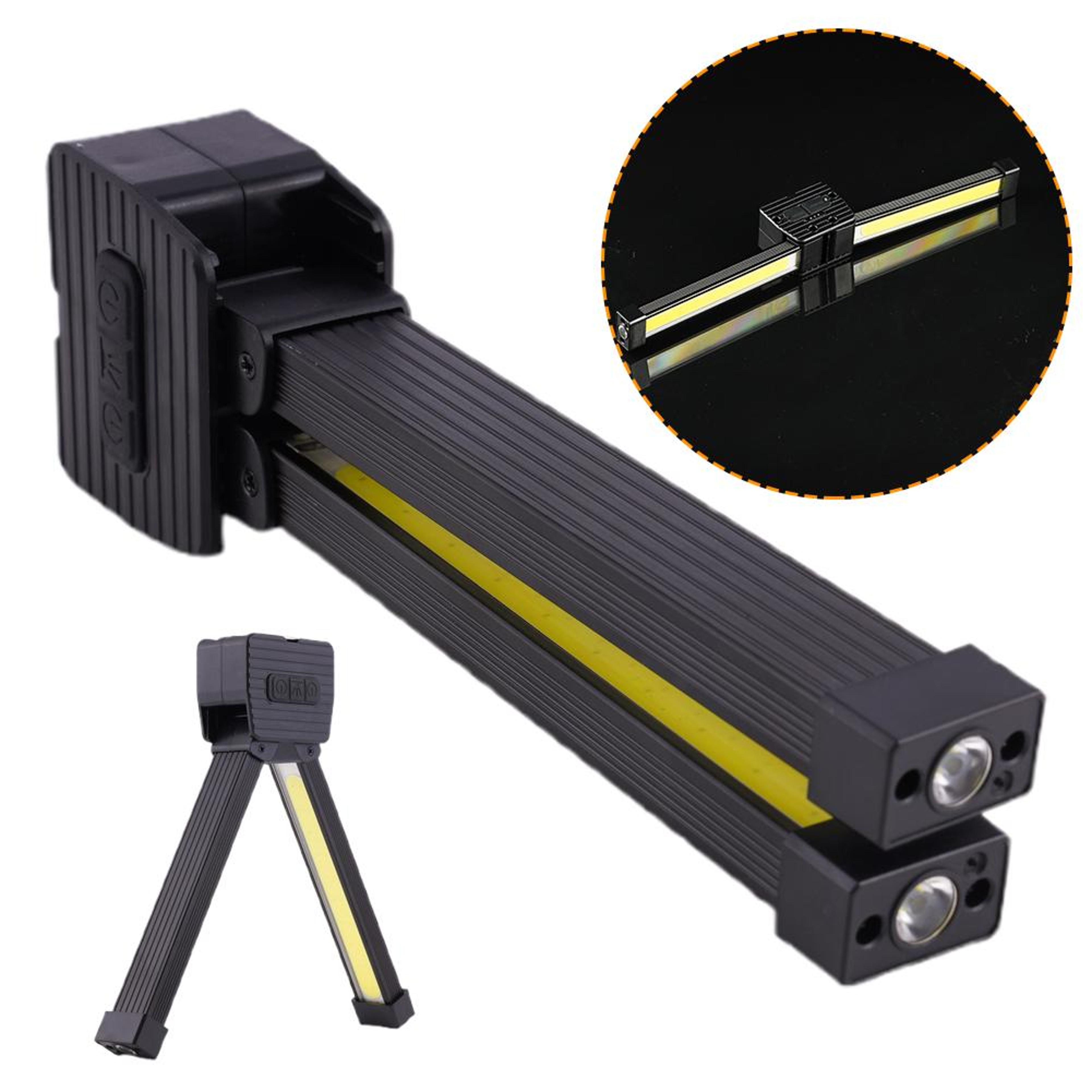 portable magnetic gym posing light rechargeable led work light with adjustable brightness