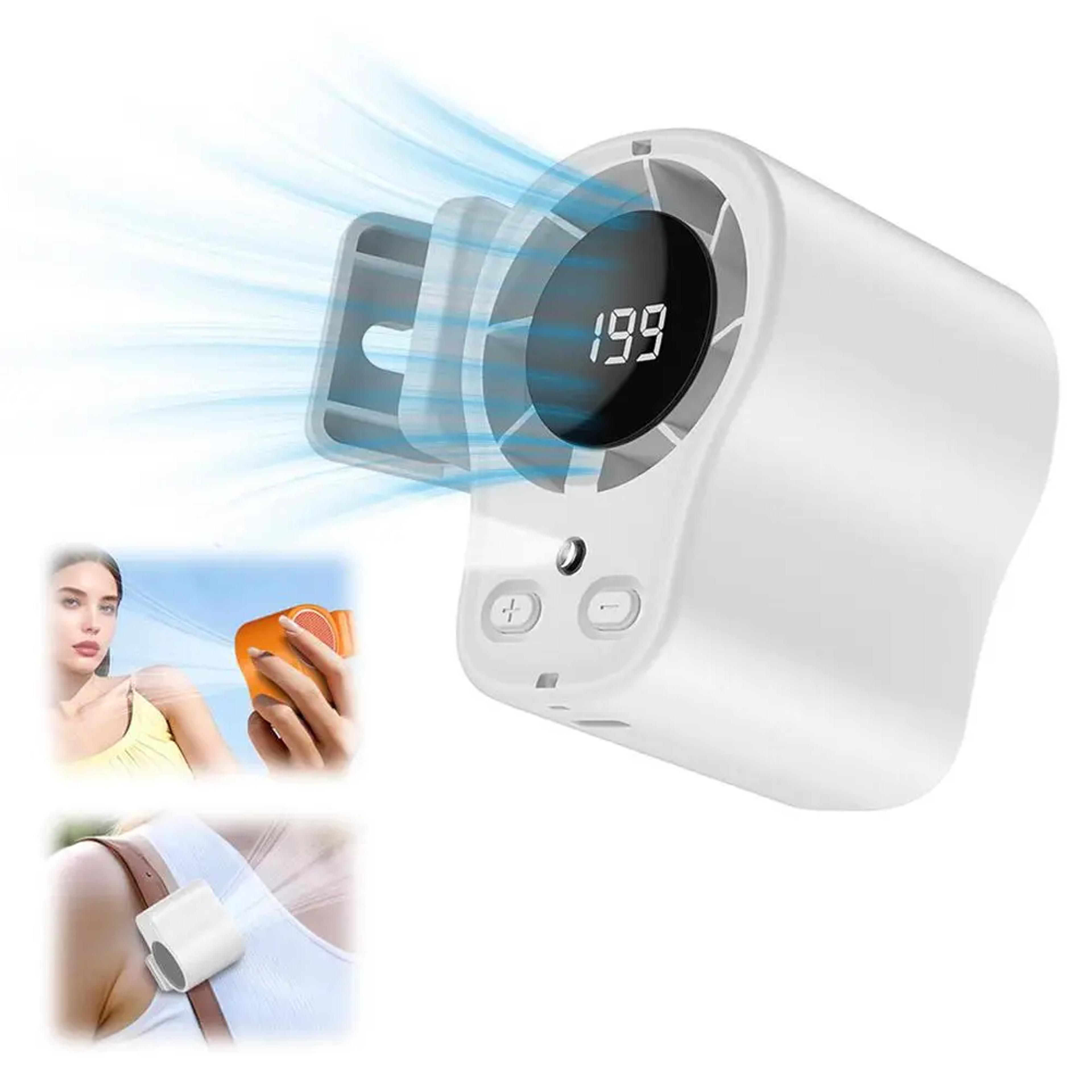 semiconductor cooling clip on car fan with led display 199 speed portable usb fan