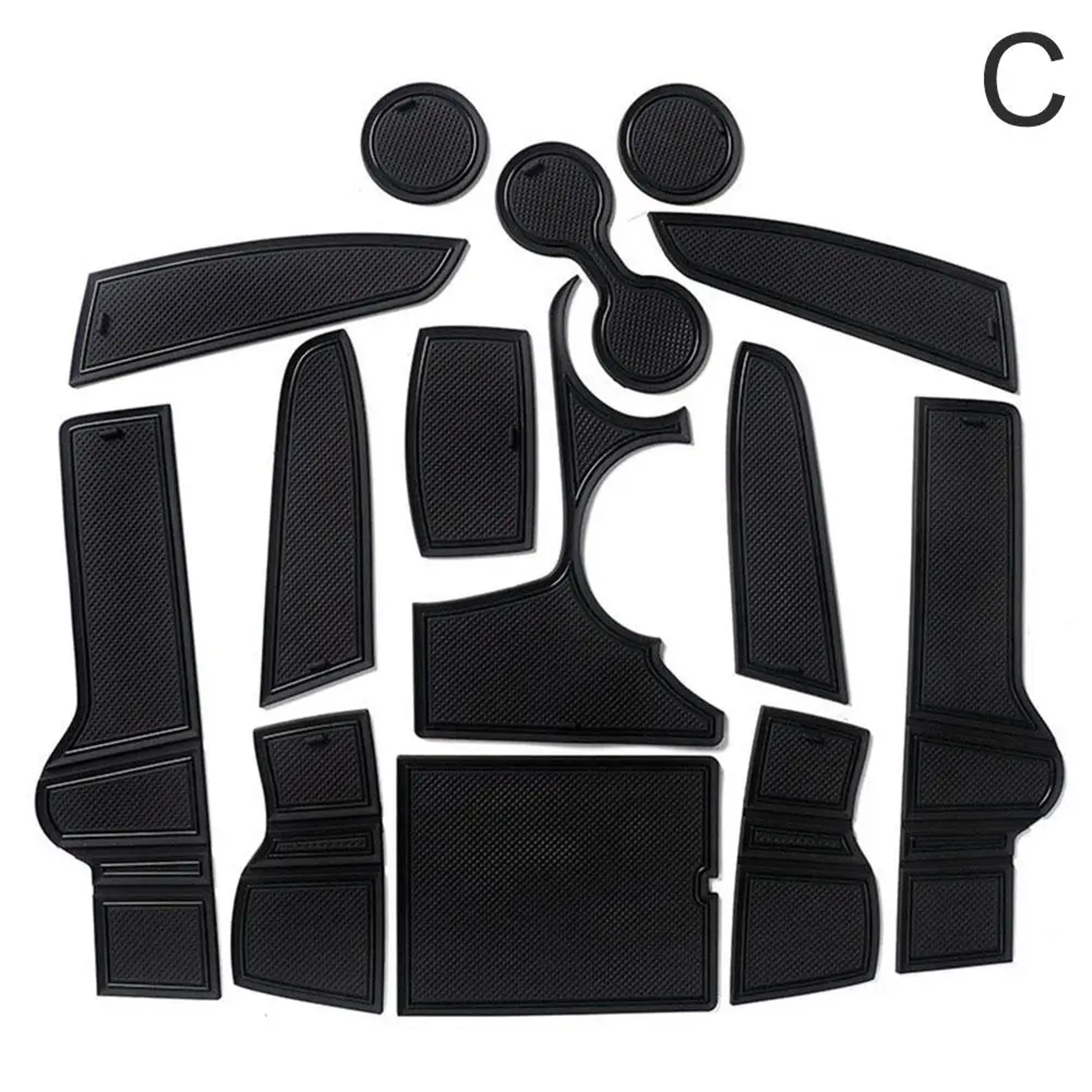 kia sportage nq5 anti slip cup holder and door slot mat set