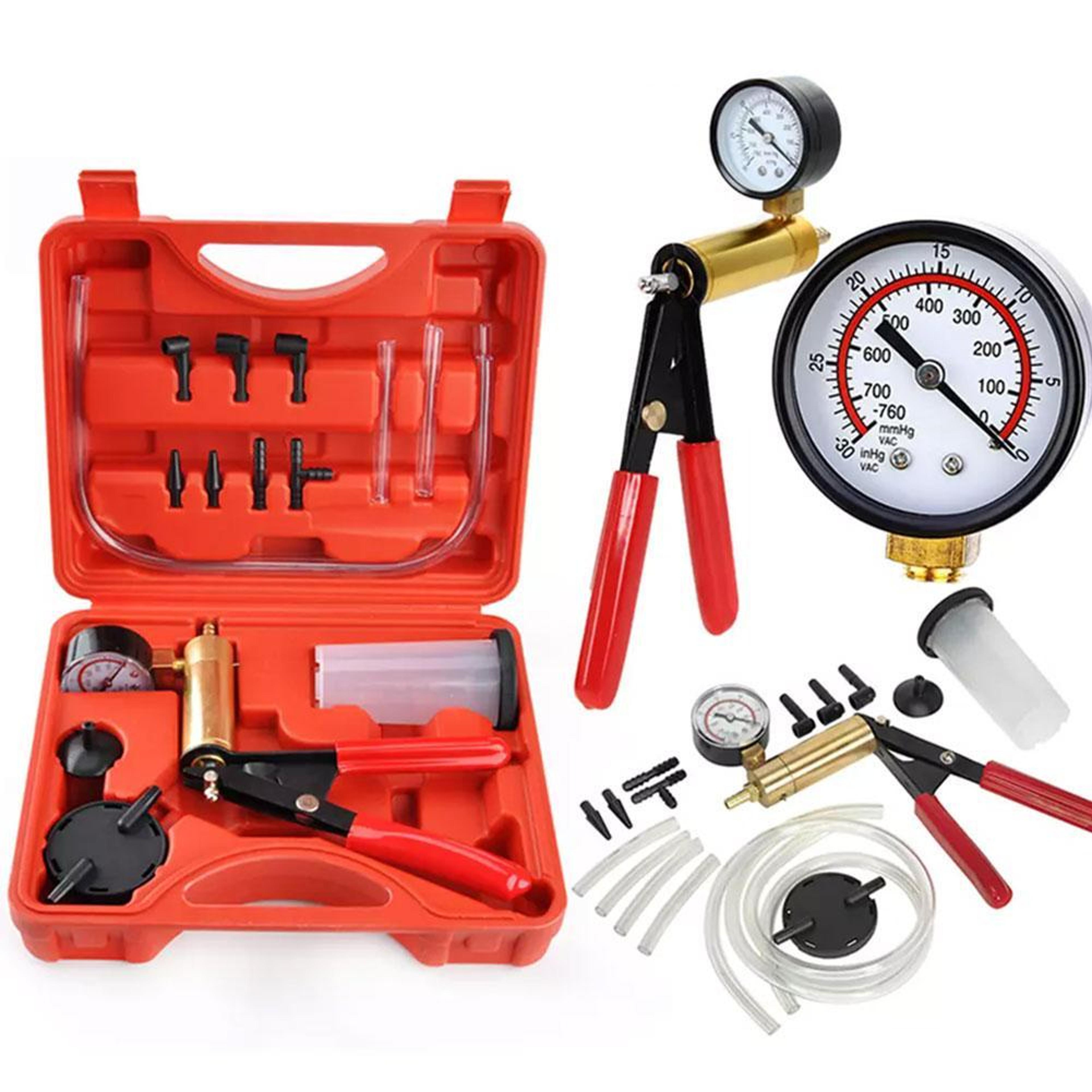 manual brake bleeder kit hand vacuum pump and automotive vacuum tester