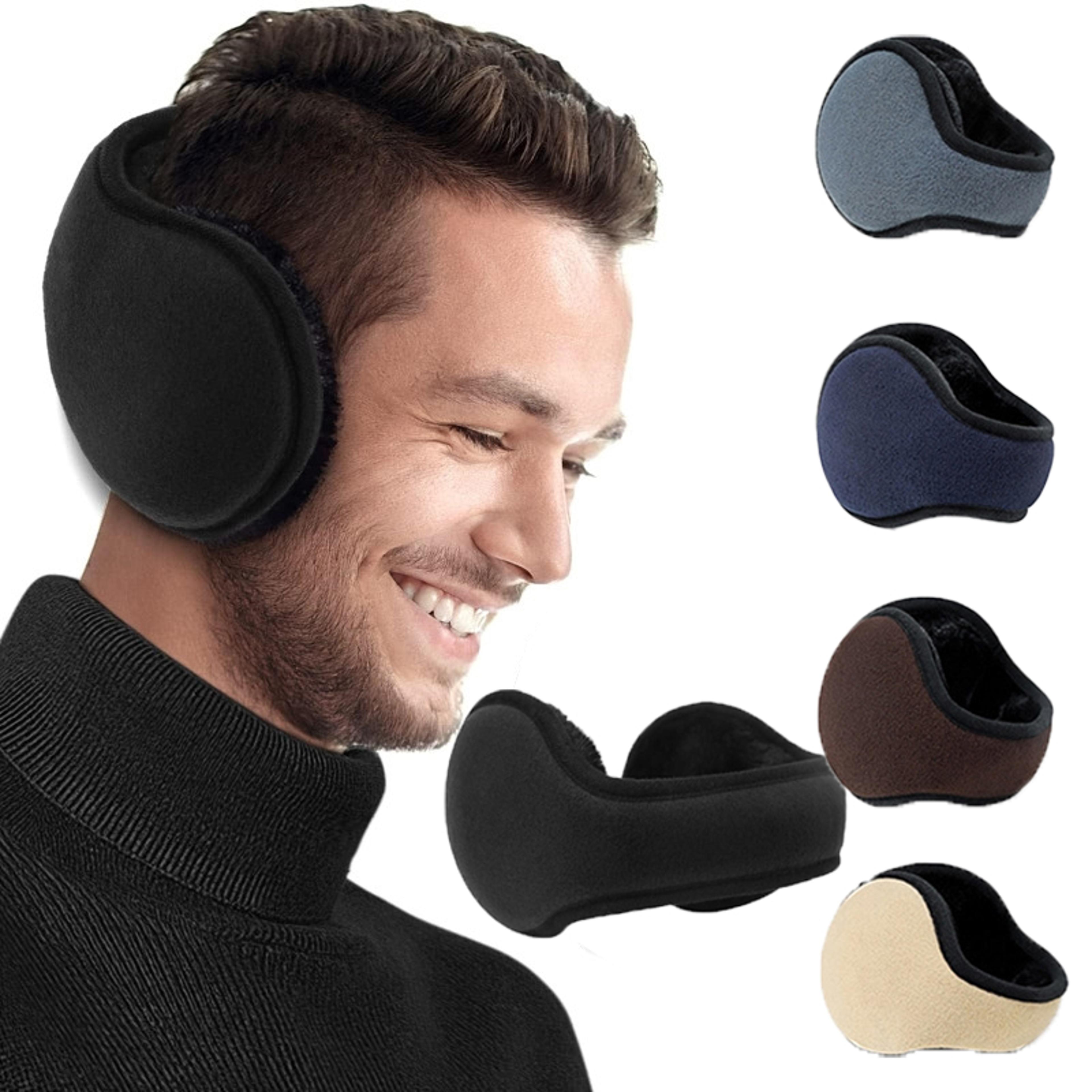 winter fleece earmuffs unisex plush ear warmers for cycling skiing and outdoor wear