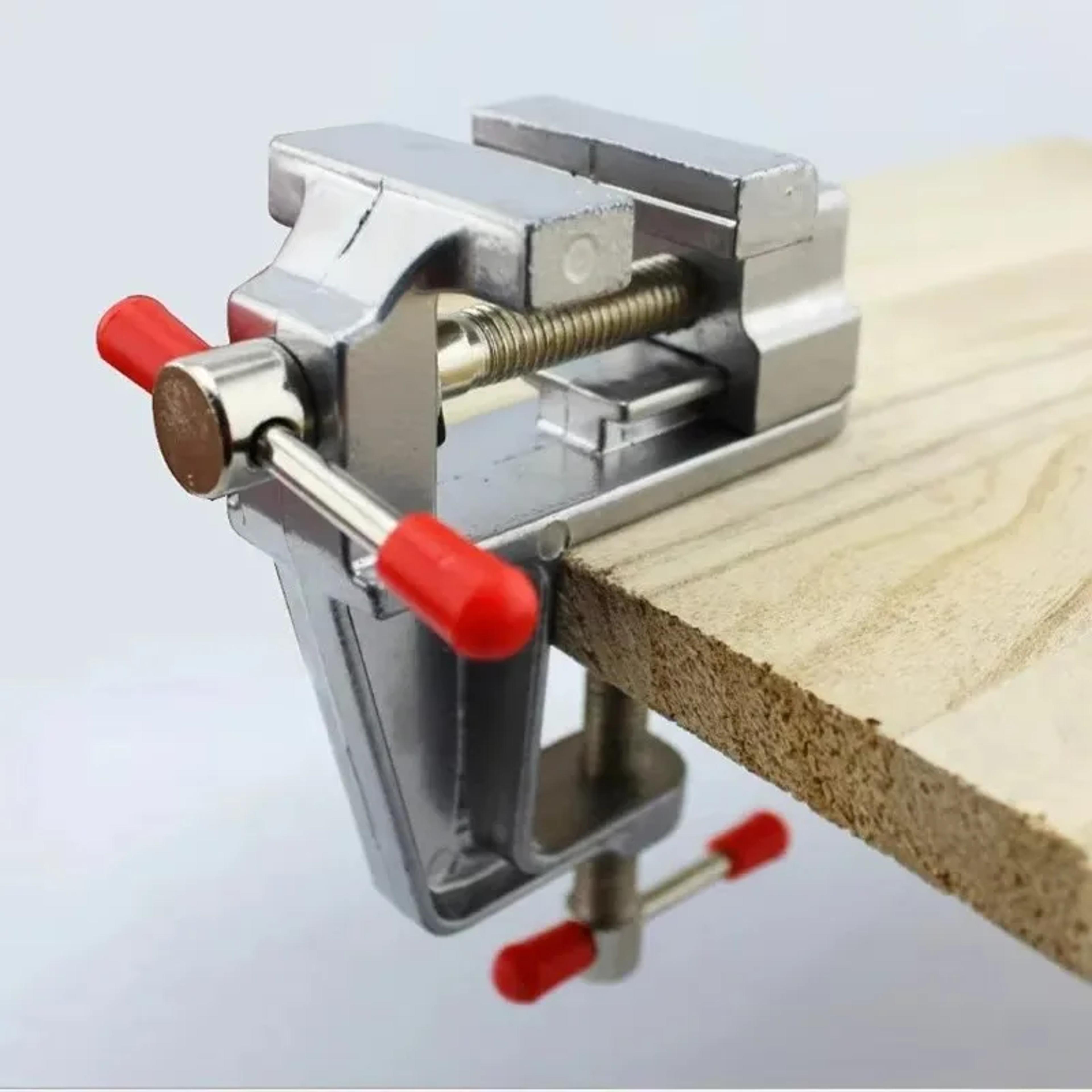 3.5 inch mini bench vise aluminum table clamp for jewelry hobby and precision work