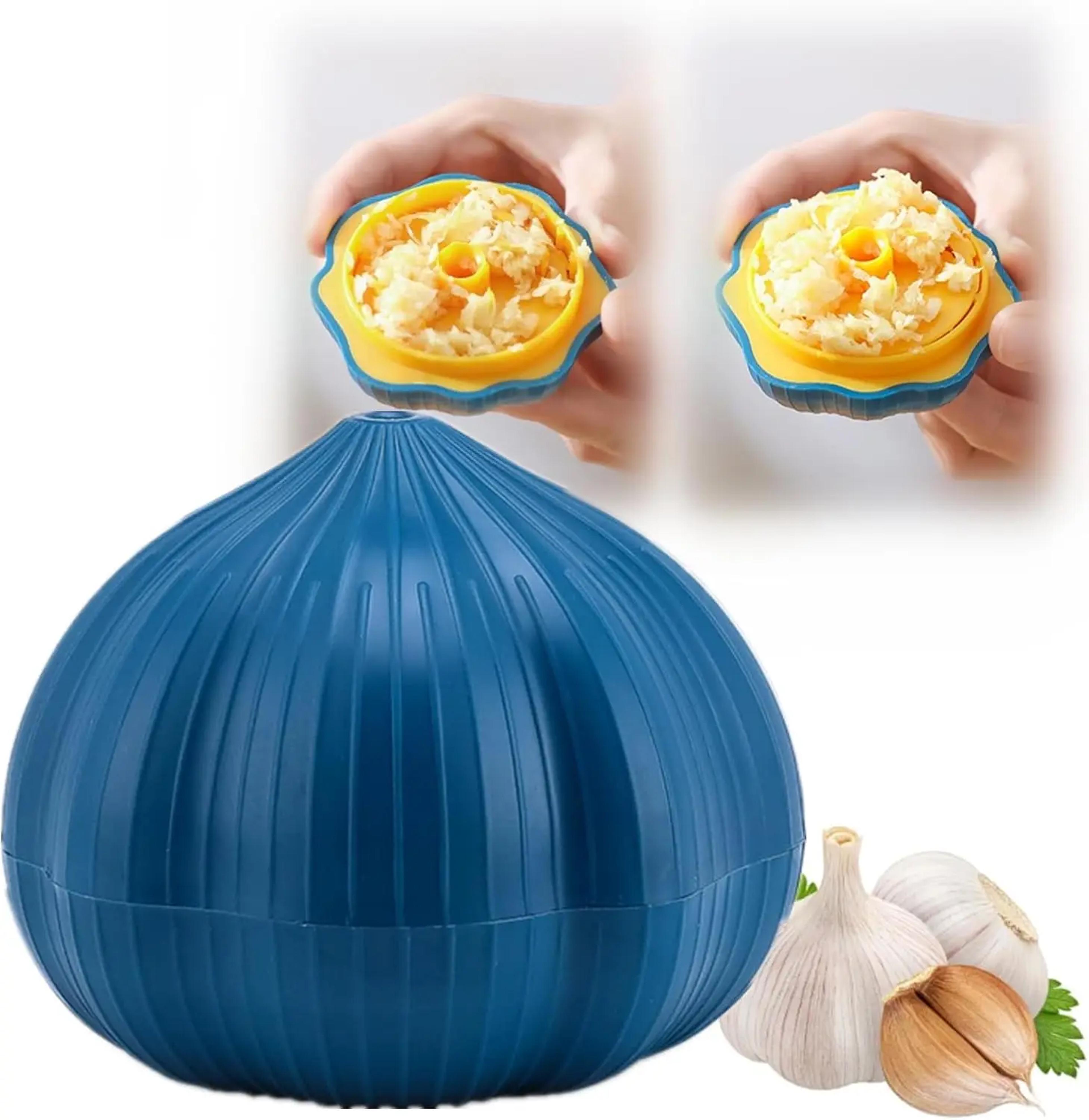 quicktwist manual garlic chopper and rotary garlic press for ginger chili and garlic