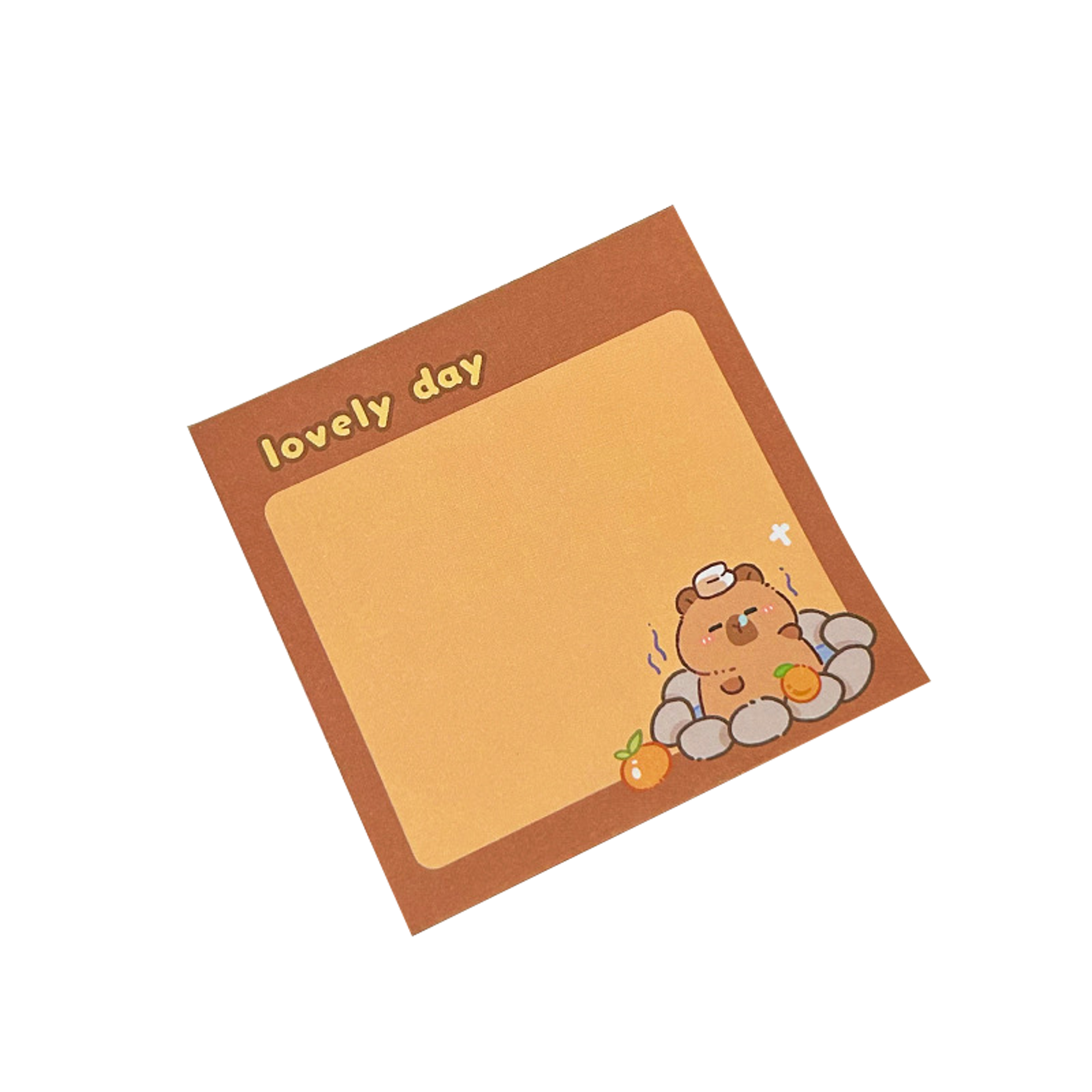 cute capybara memo pads for school journaling office notes and gifts