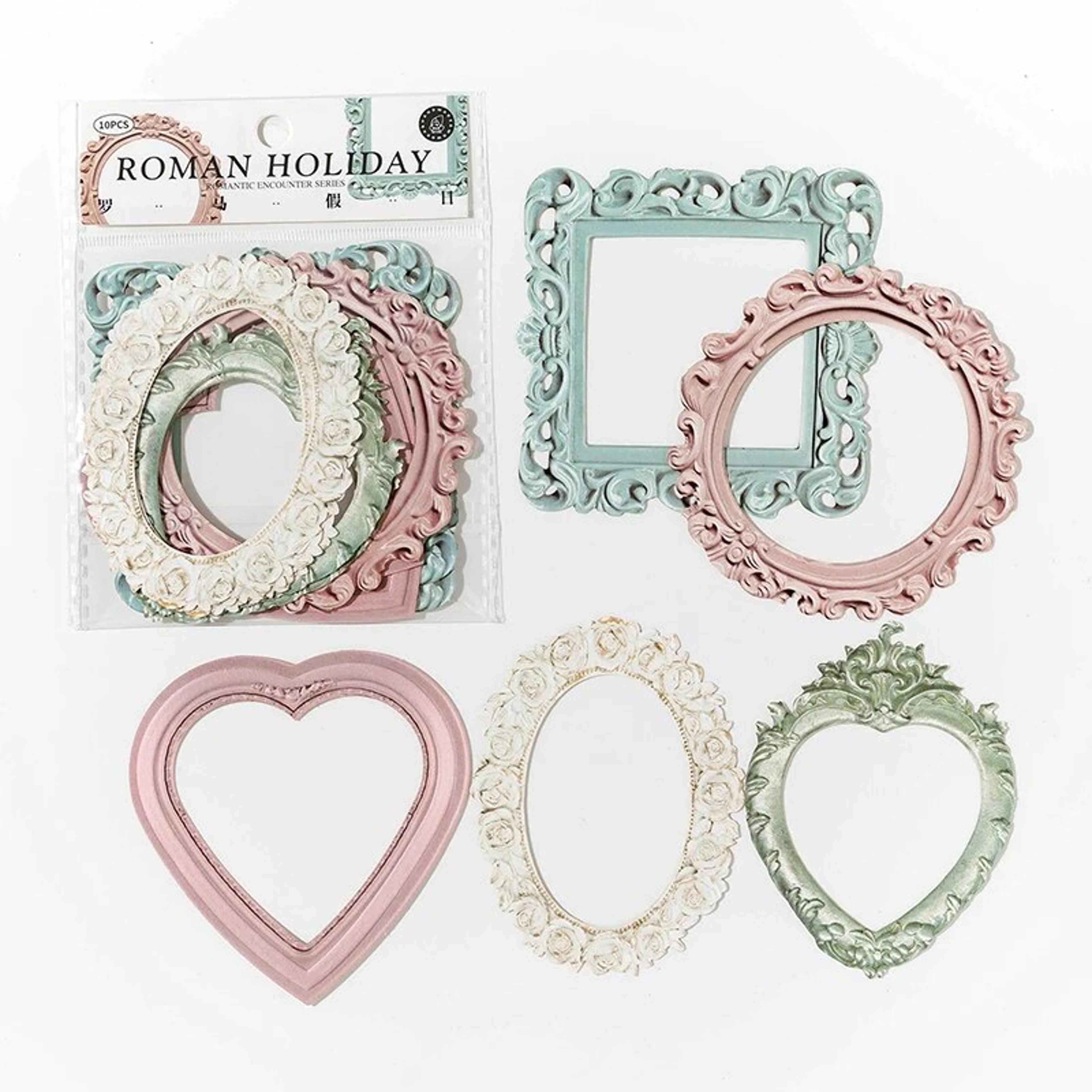 vintage european hollow relief cardstock 10 sheet scrapbooking and journaling craft paper set